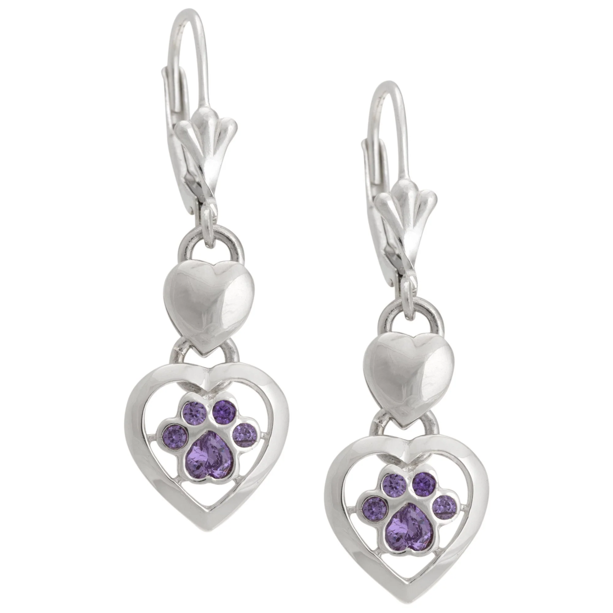 Paws In My Heart Sterling Earrings - Image 2