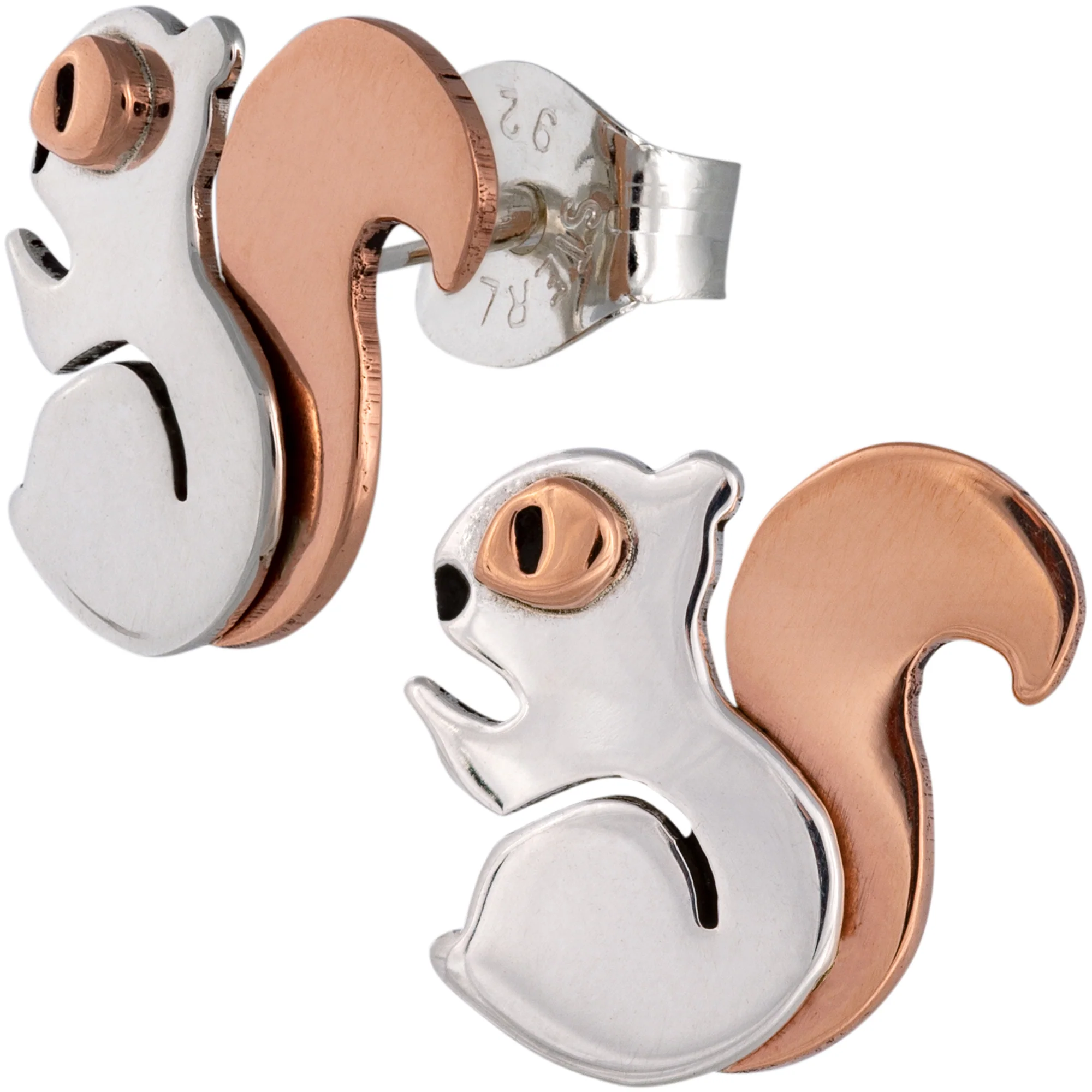 Squirrel Mixed Metal Earrings - Image 2
