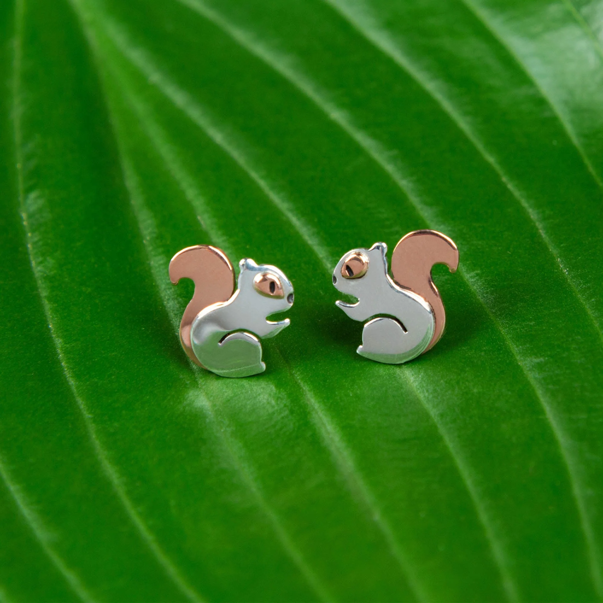Squirrel Mixed Metal Earrings - Image 5