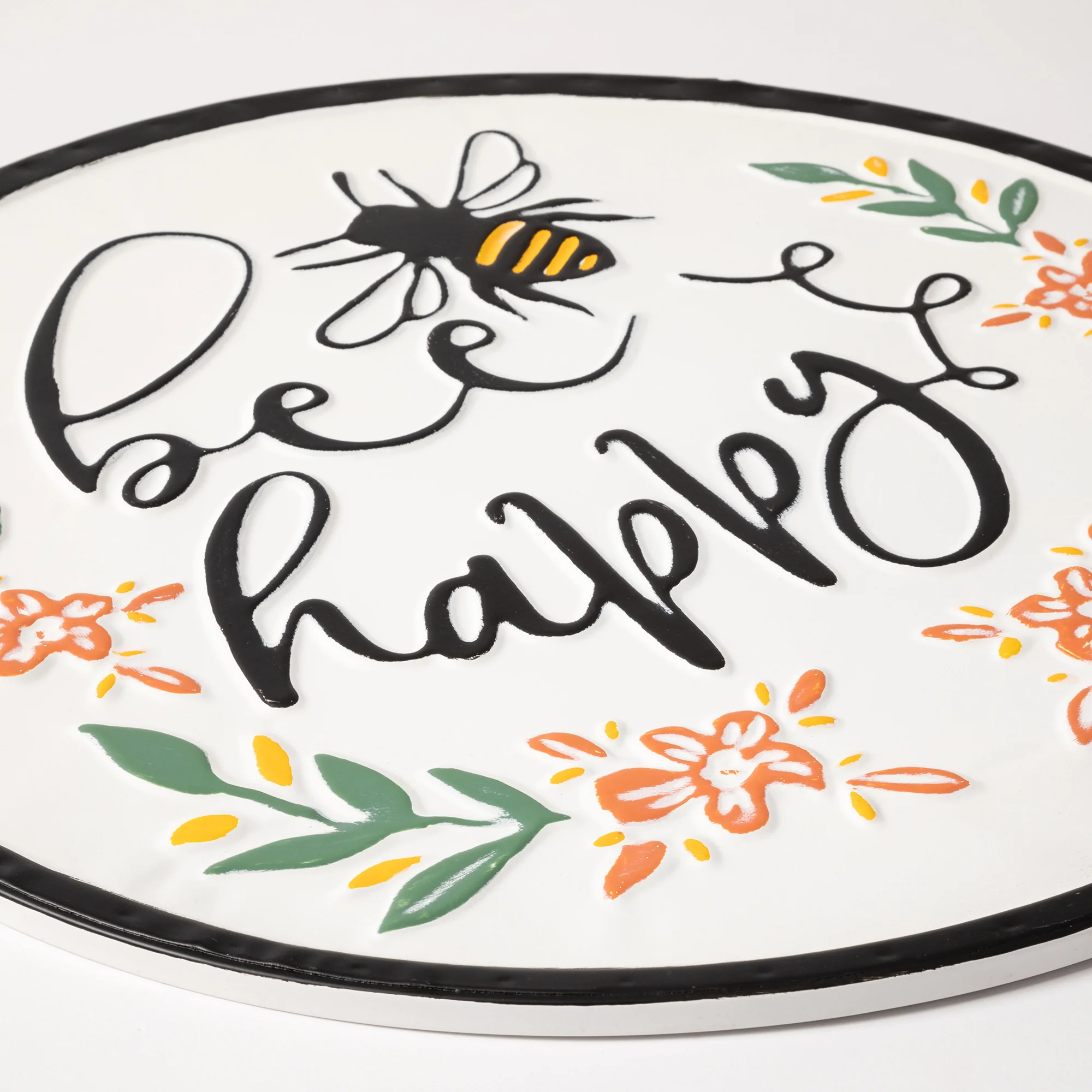 Floral Bee Happy Patio Wall Decor - Image 3