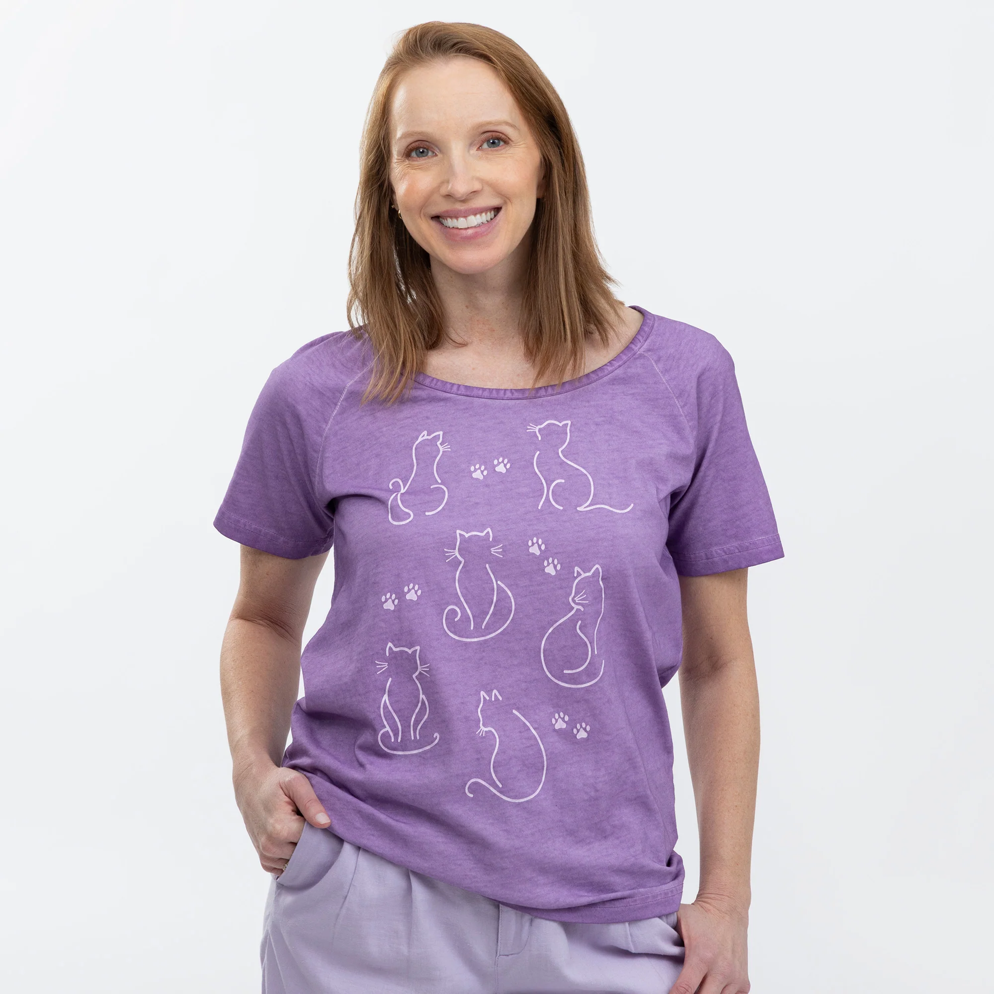 Pet Silhouette Acid Wash Tee - Image 12