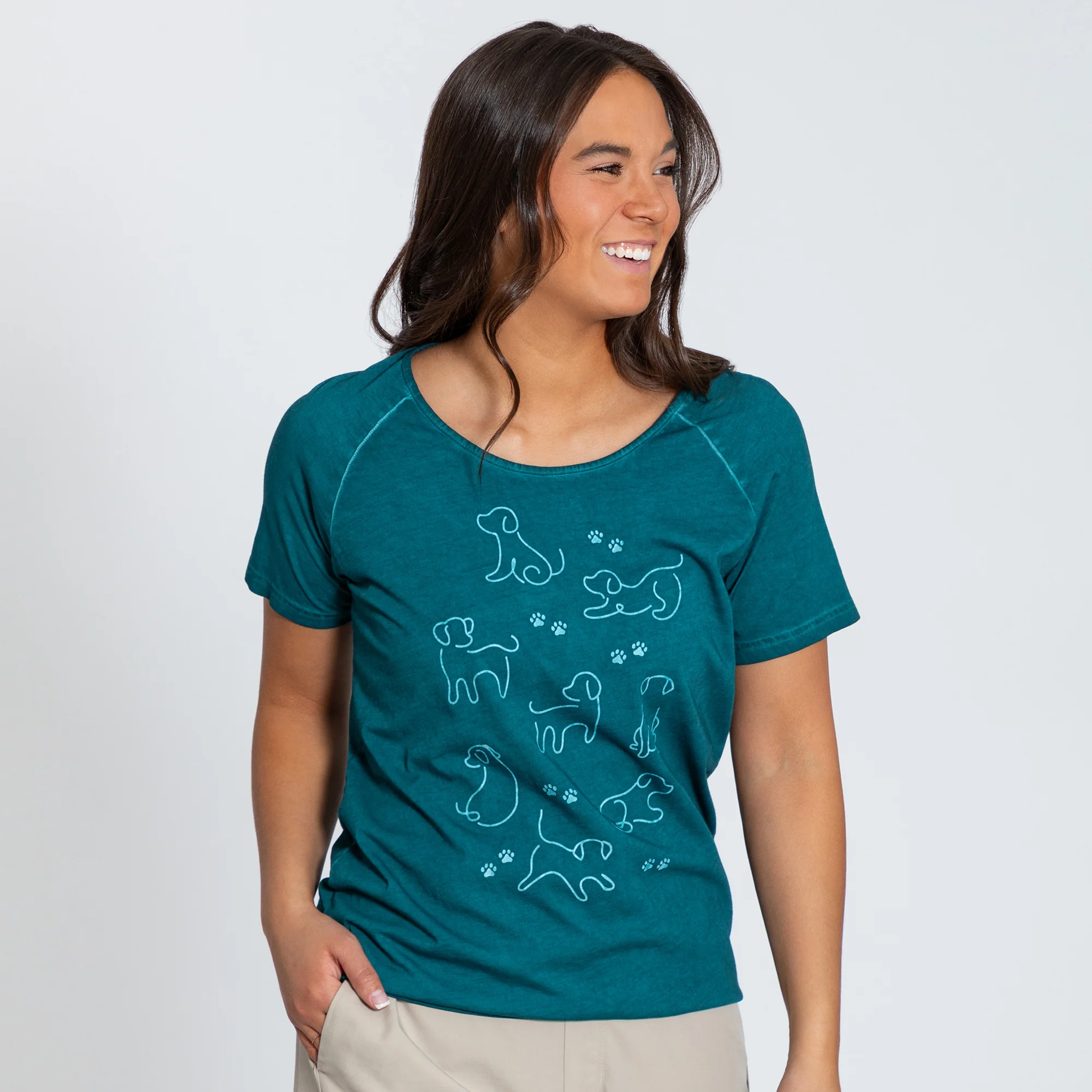 Pet Silhouette Acid Wash Tee - Image 17