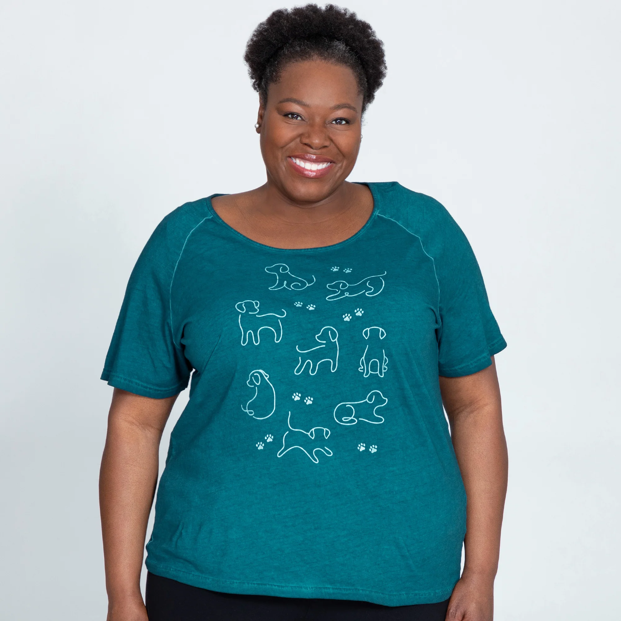 Pet Silhouette Acid Wash Tee - Image 18