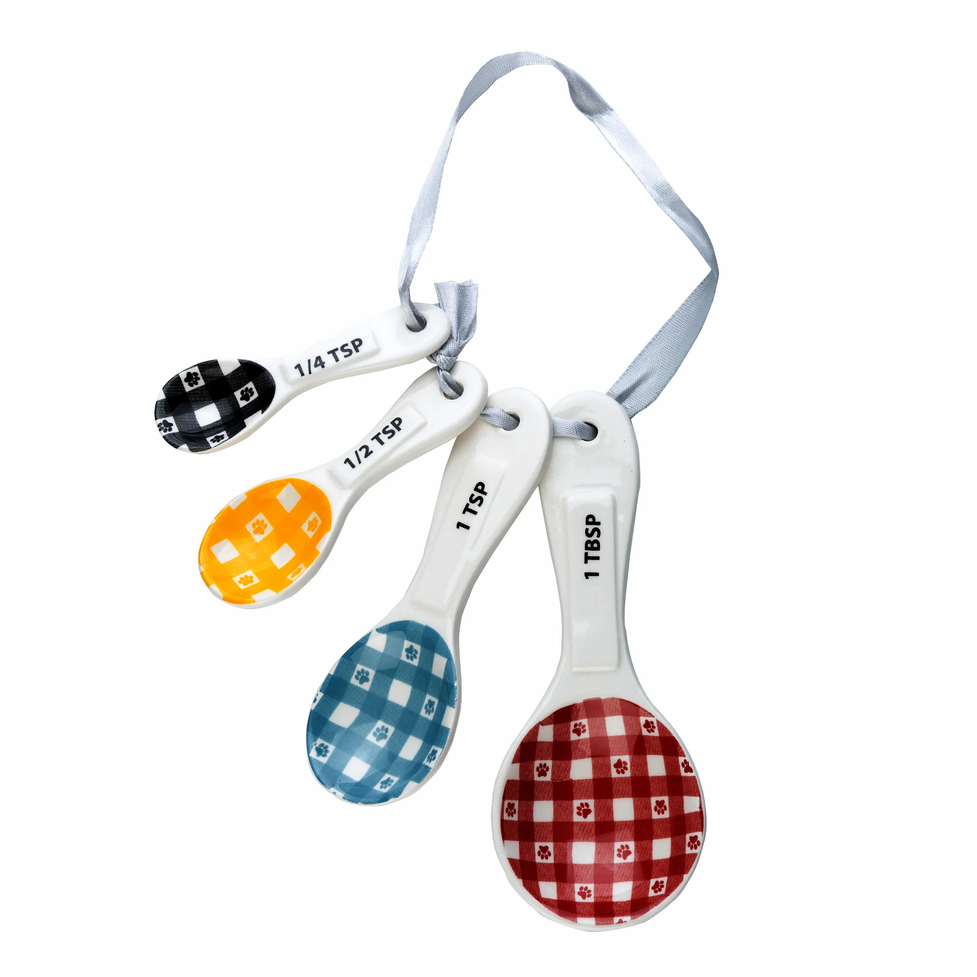 Gingham Paws Measuring Spoon Set - Image 3