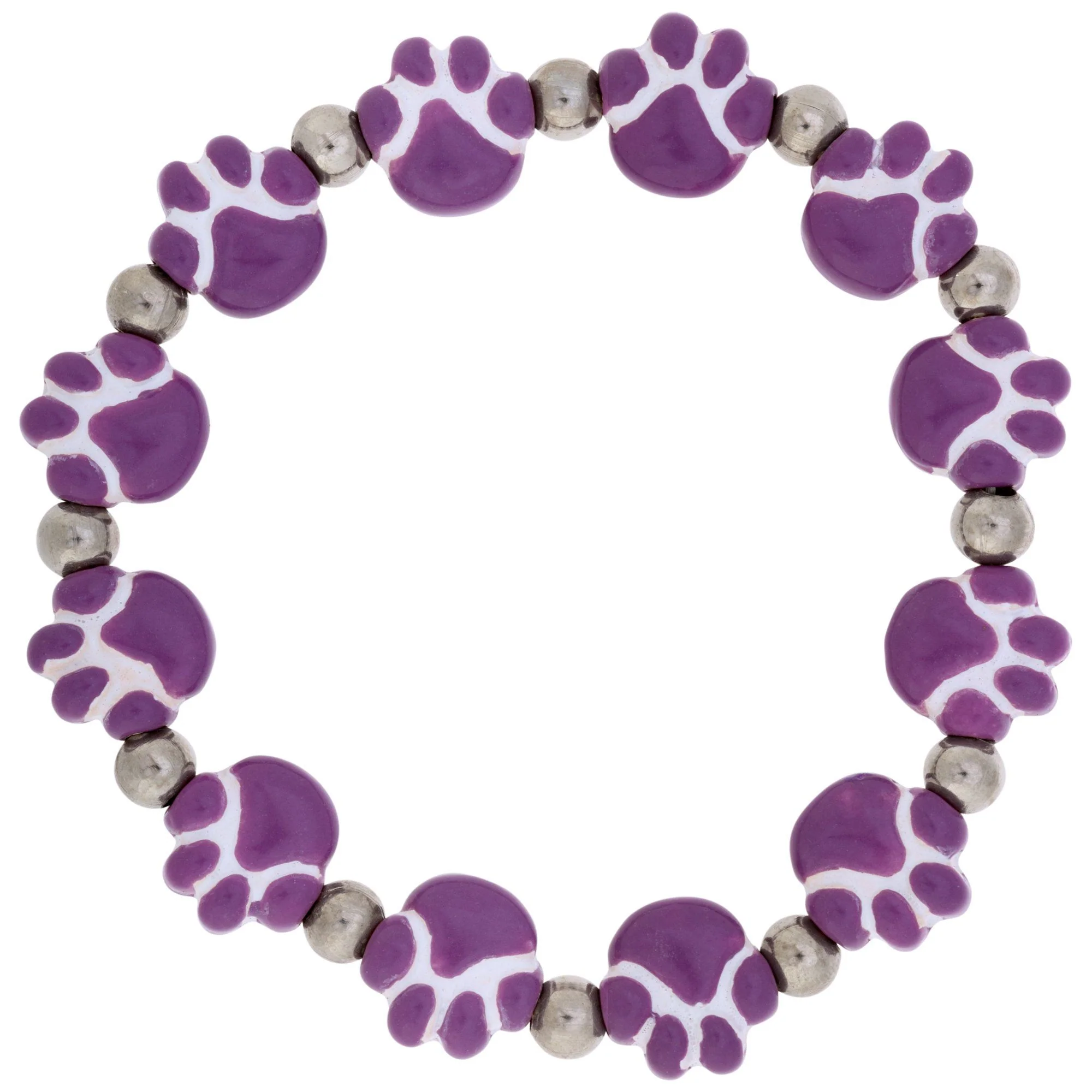 Ceramic Purple Paw Bracelet - Image 3