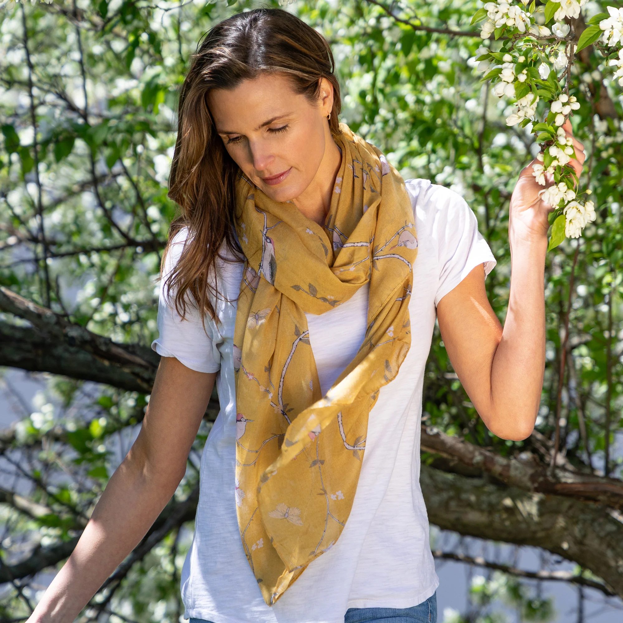 Lovely Birds & Butterflies Scarf - Image 2