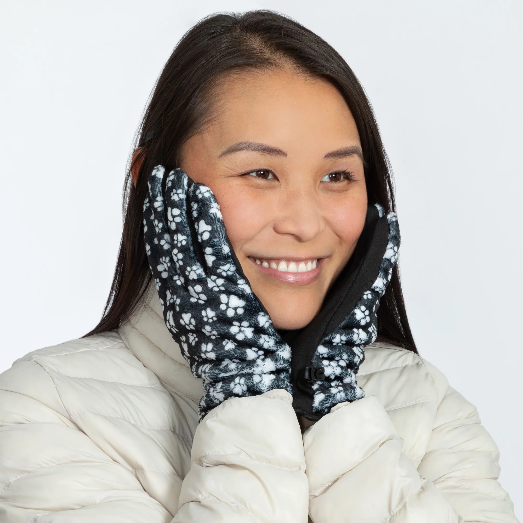 Super Cozy&trade; Paw Print Touch Screen Gloves - Image 9
