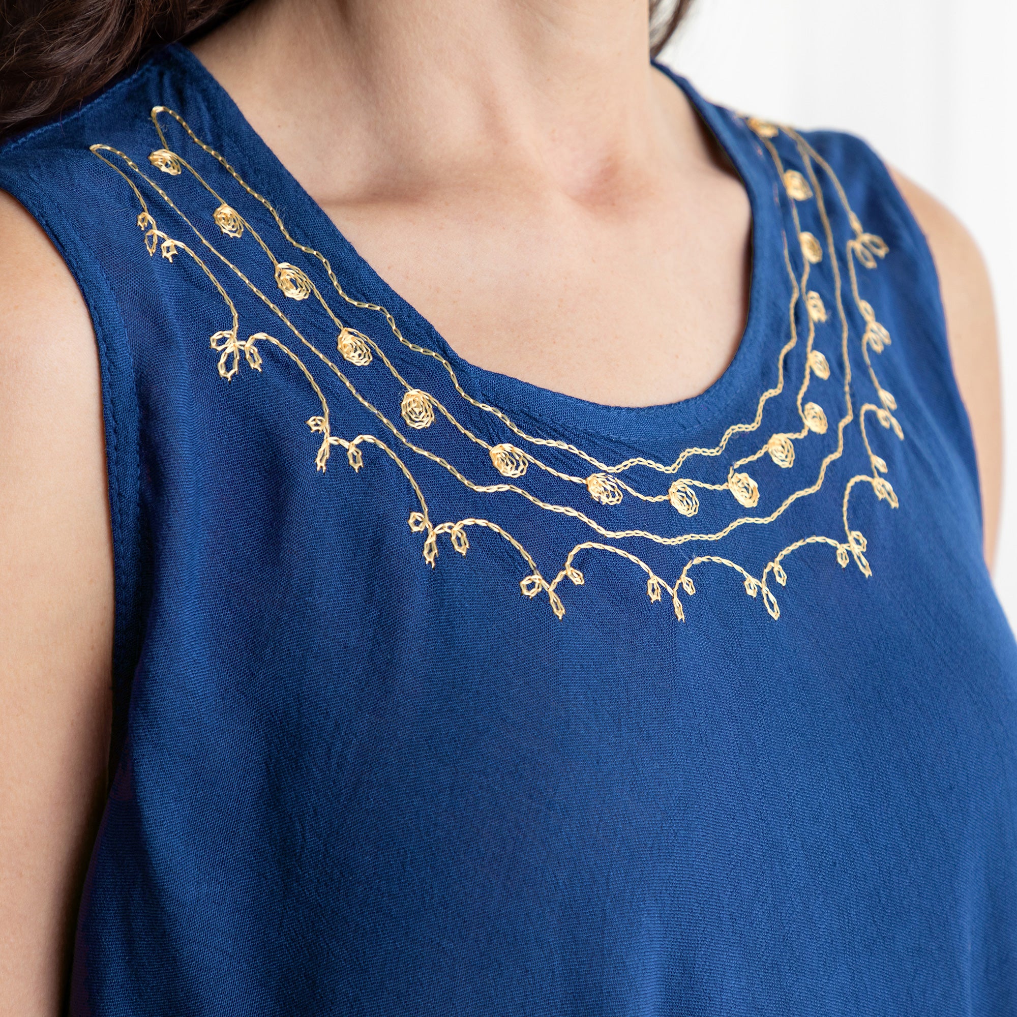 Golden Turtles Sleeveless Dress - Image 3