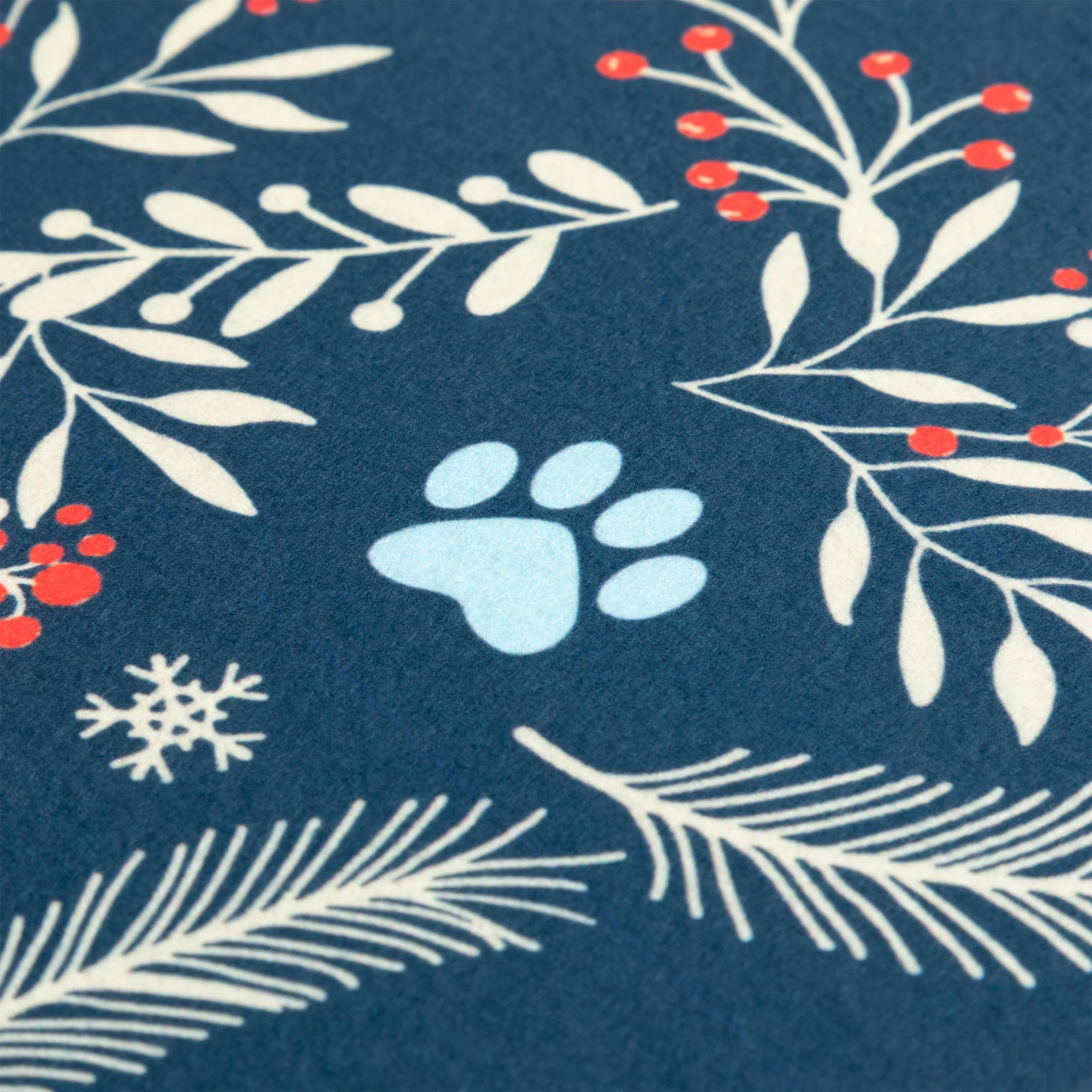 Winter Sprigs & Paws Indoor Outdoor Mat - Image 3