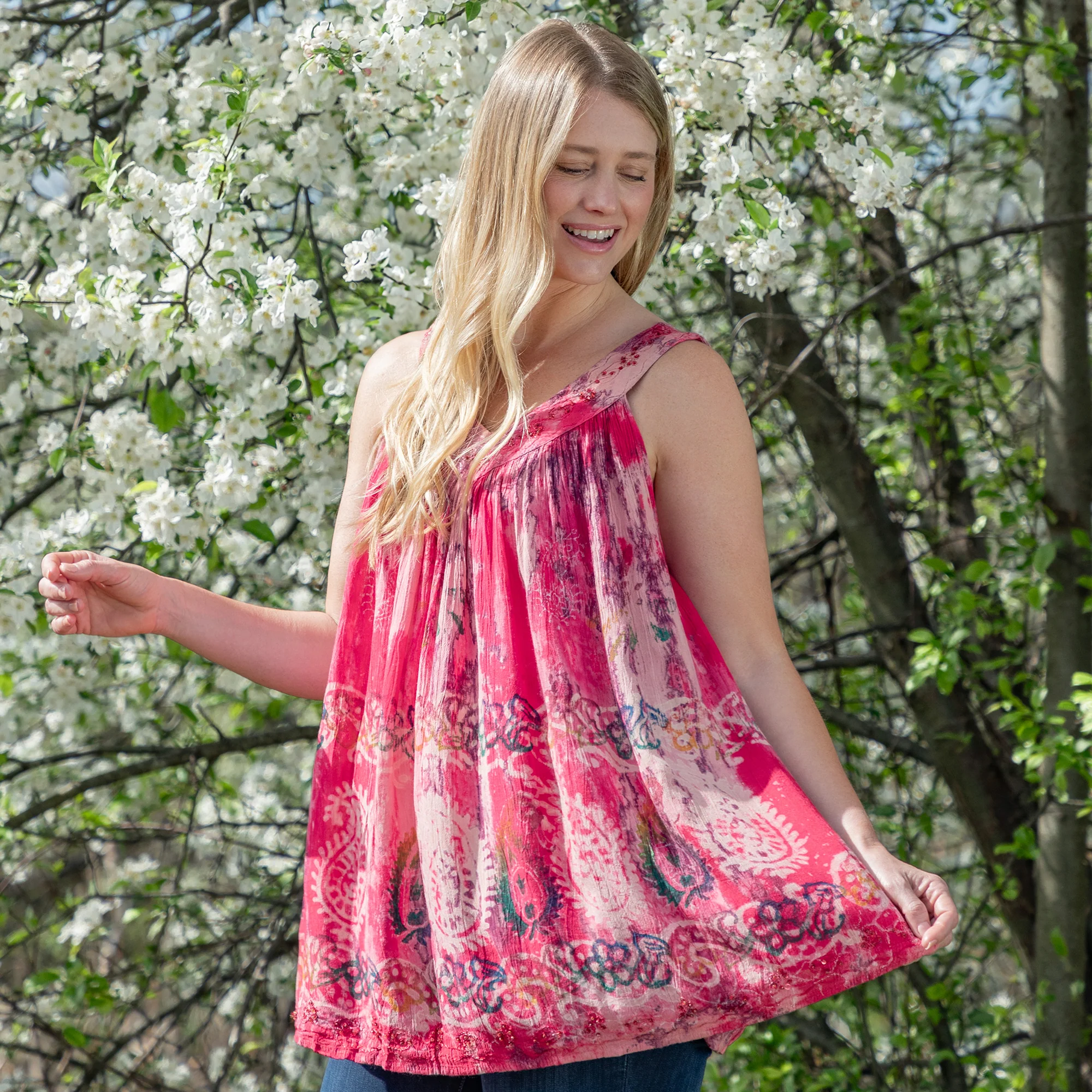 Beaded Swirl Sleeveless Tunic - Image 10