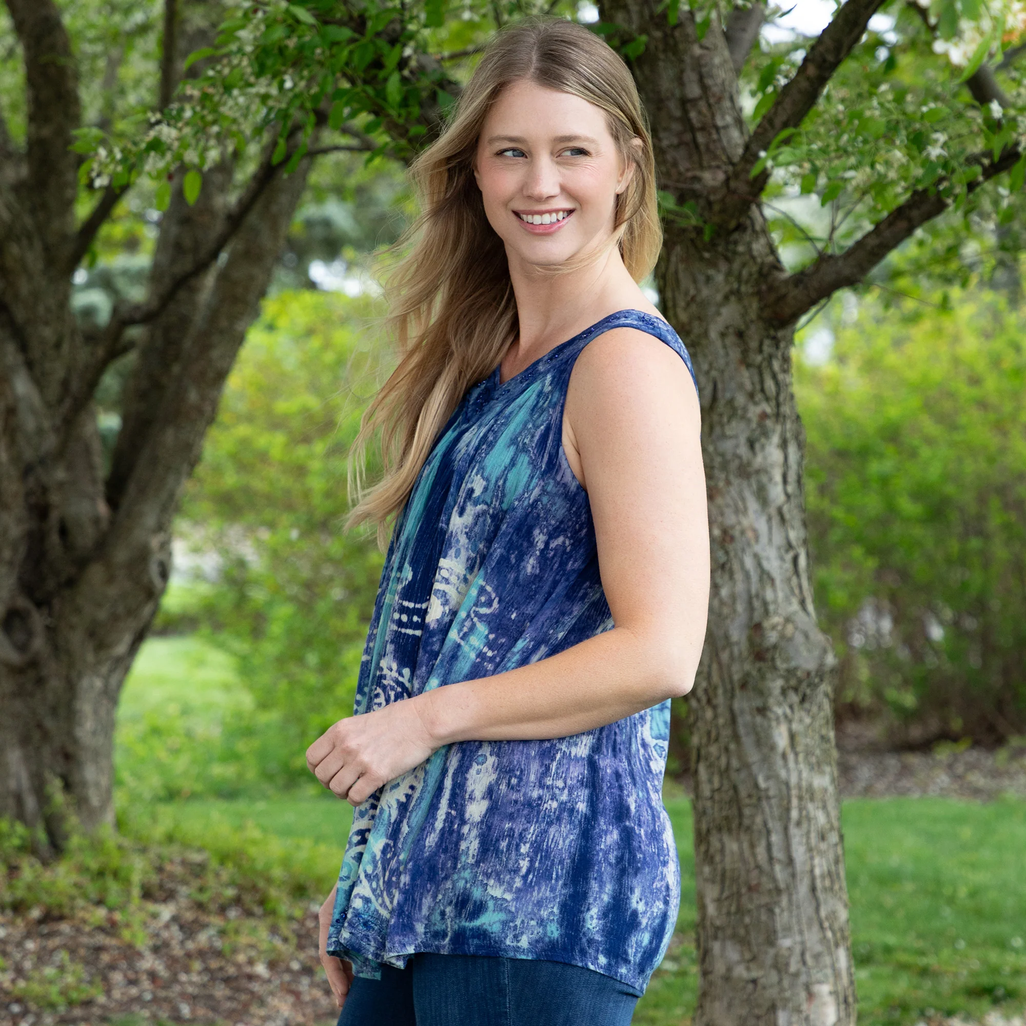 Beaded Swirl Sleeveless Tunic - Image 19