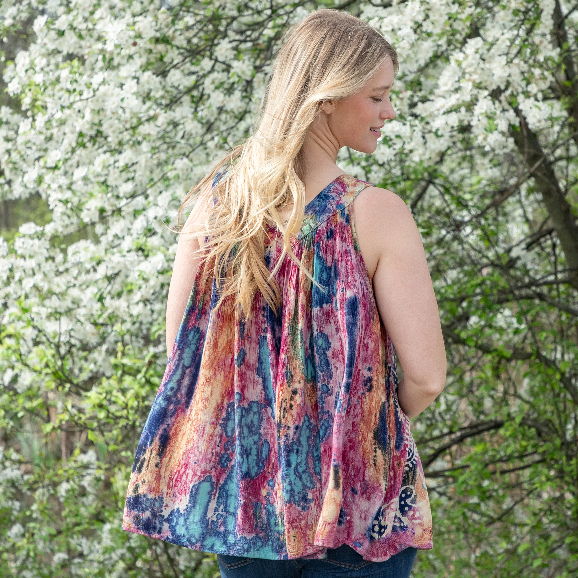 Beaded Swirl Sleeveless Tunic - Image 4