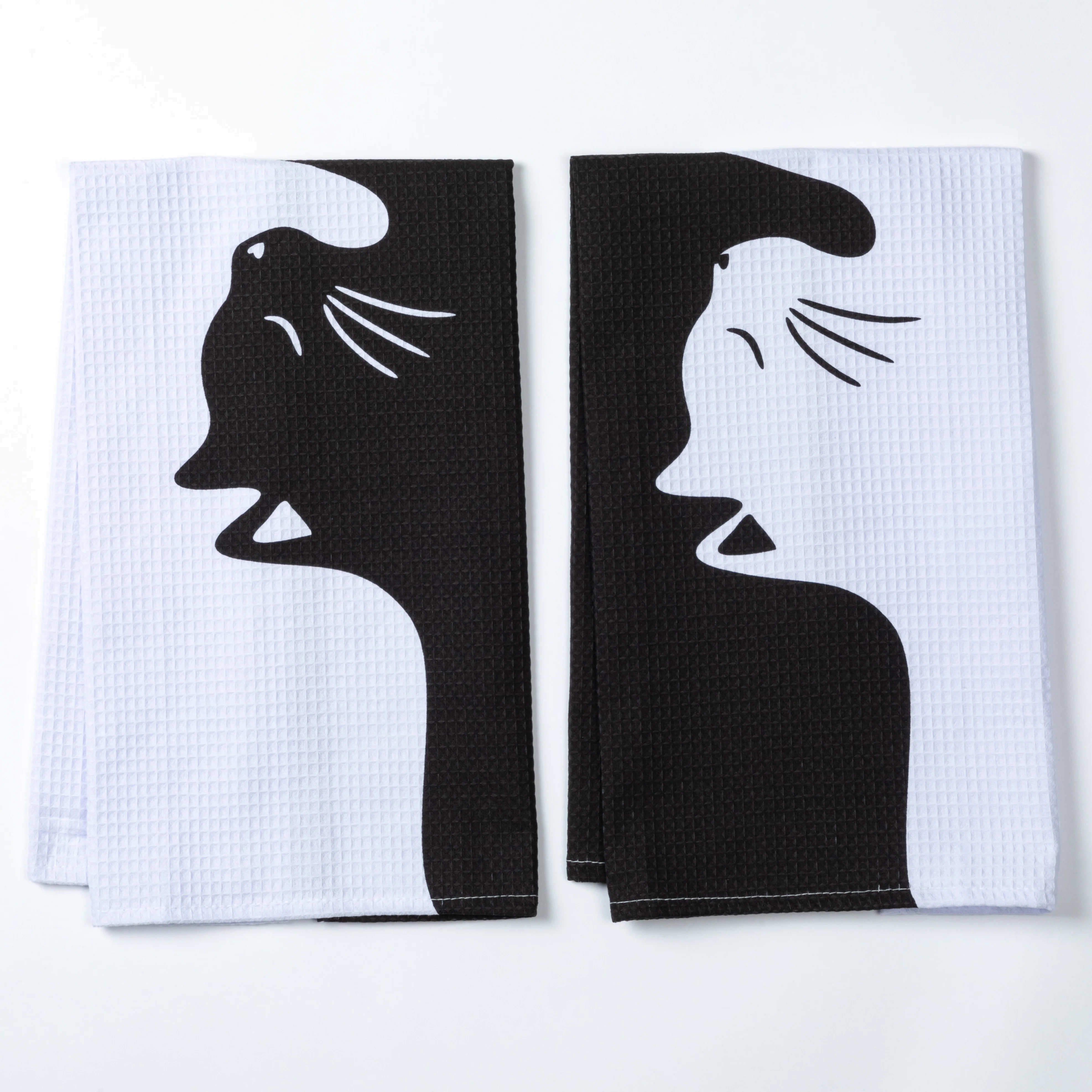 Snuggle Cats Kitchen Towel - Set of 2 - Image 2
