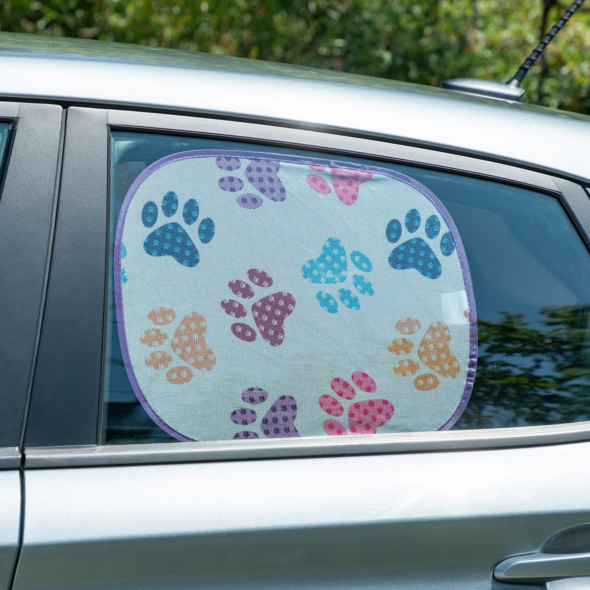 Paw Print Foldable Windshield Sun Shade - 3 Piece Set - Image 6