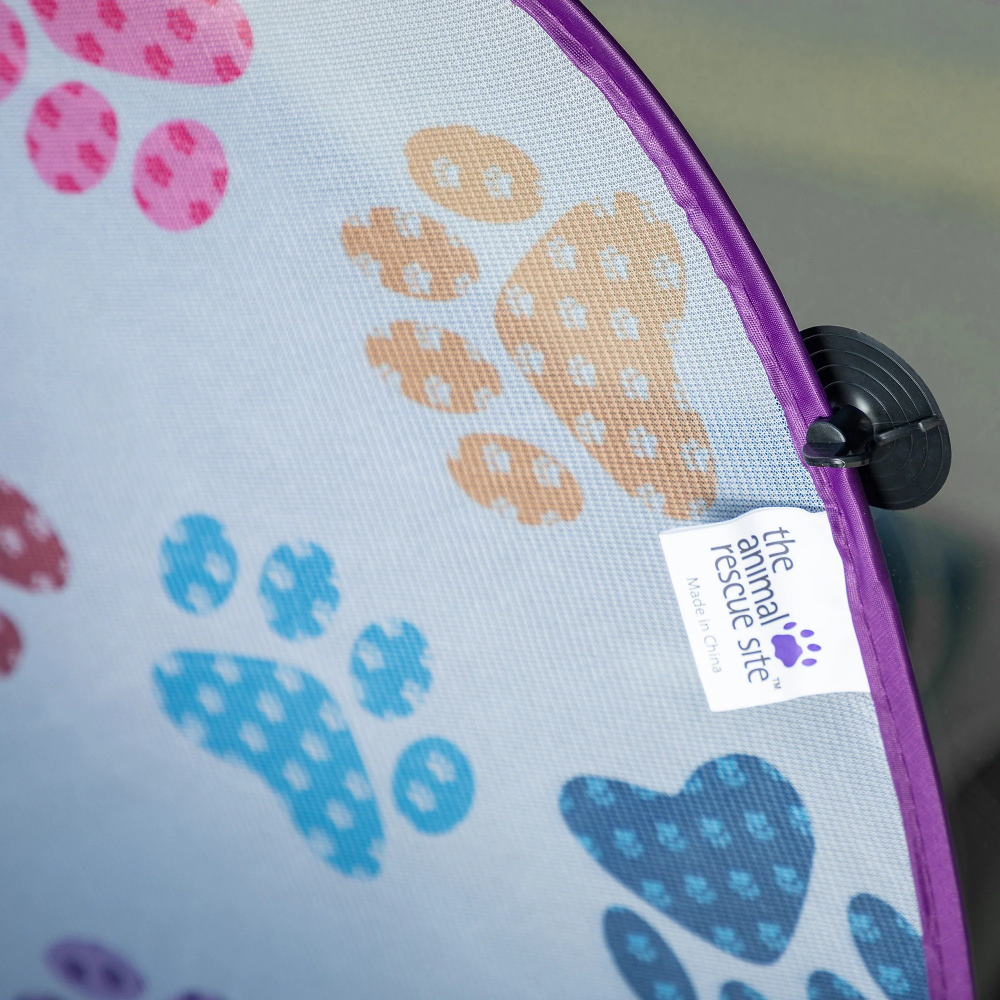 Paw Print Foldable Windshield Sun Shade - 3 Piece Set - Image 8