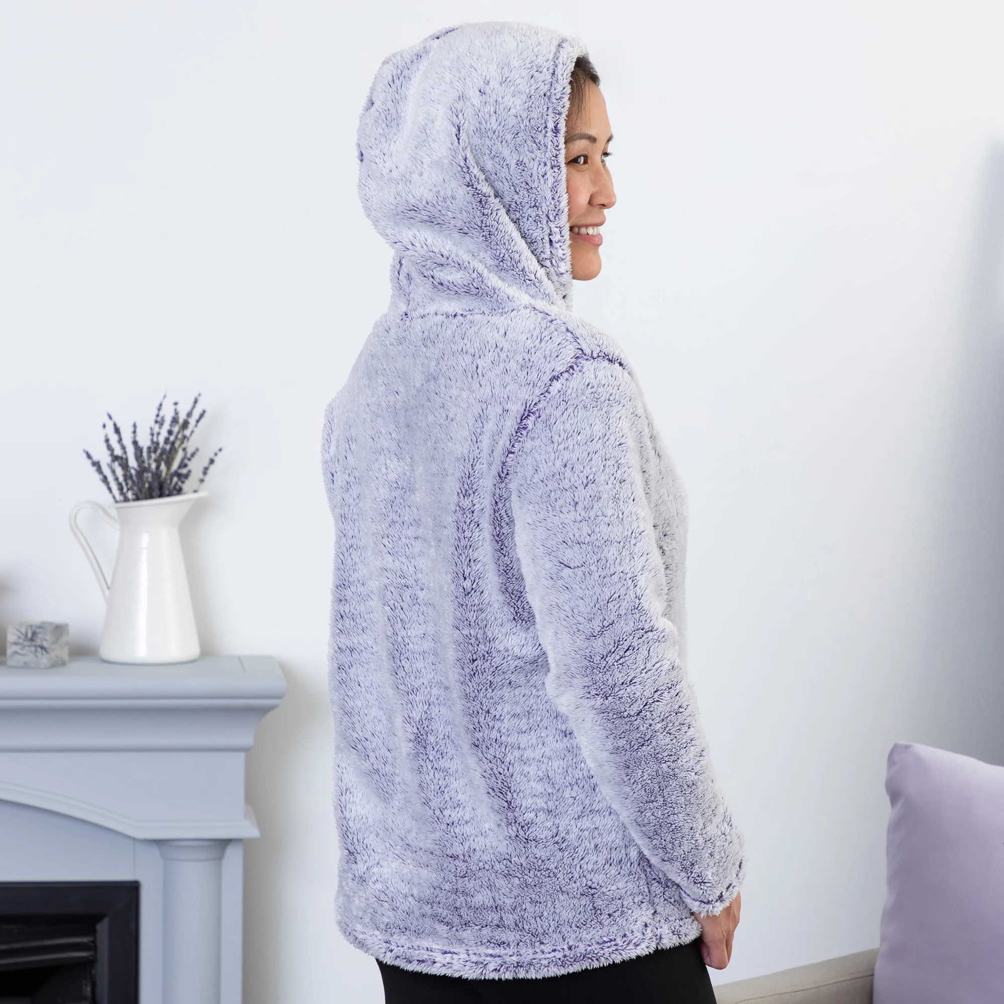 Embroidered Paws Pullover Fleece Hoodie - Image 6