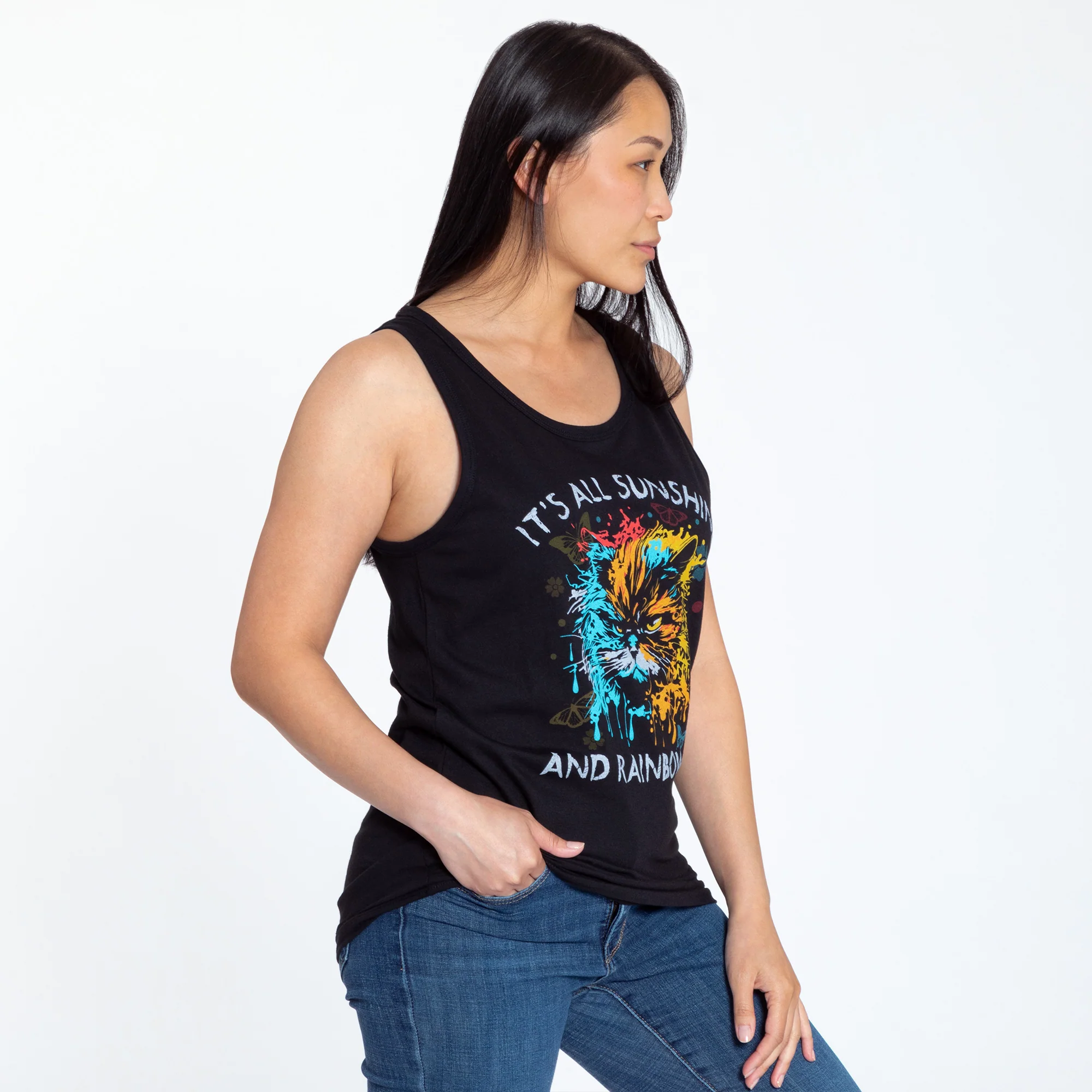 Cat Attitude Tank Top - Image 3
