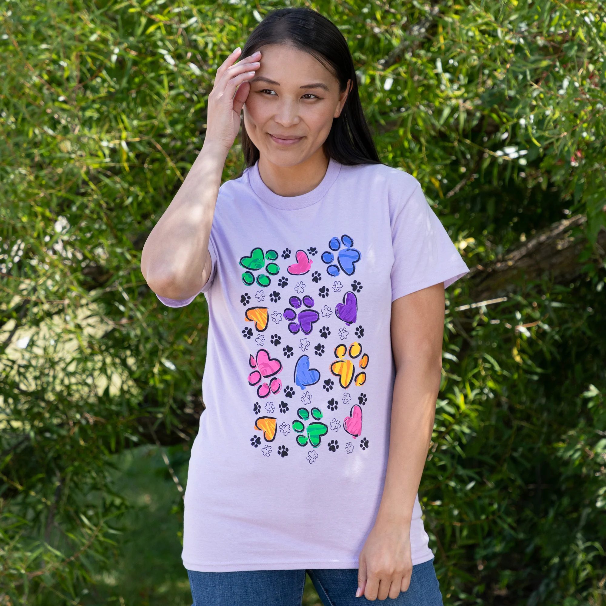 Paws & Hearts Splatter T-Shirt - Image 5