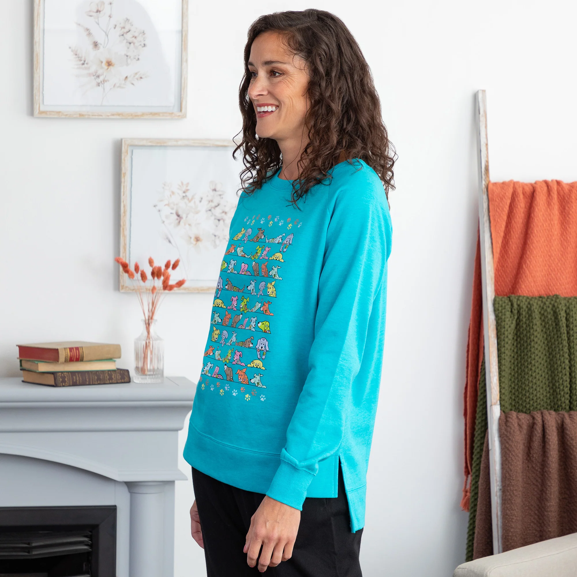 Peeping Pets Drop Tail Crewneck Sweatshirt - Image 5