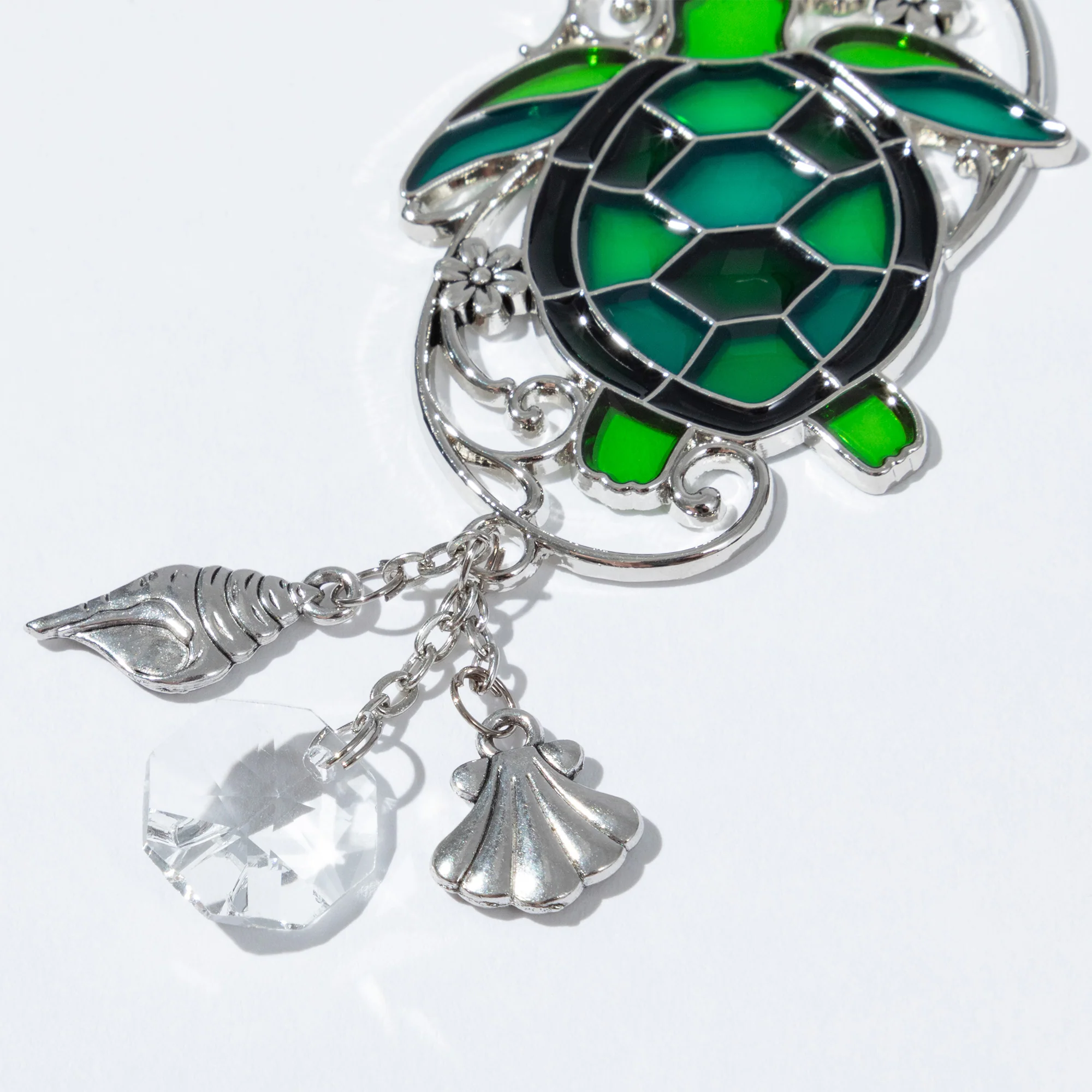 Colorful Animal Sun Catcher Faux Stained Glass Car Charm Decoration - Image 16