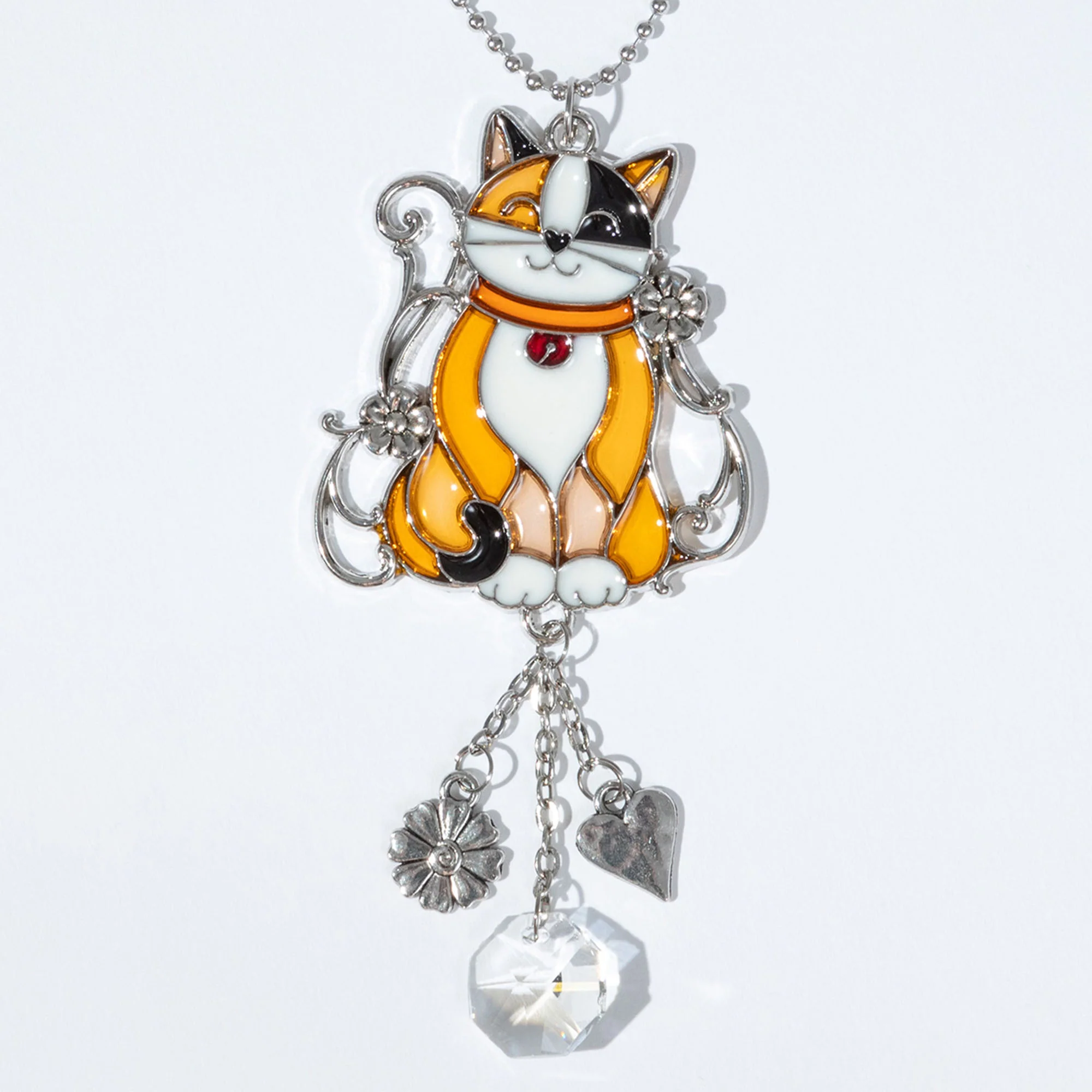 Colorful Animal Sun Catcher Faux Stained Glass Car Charm Decoration - Image 3