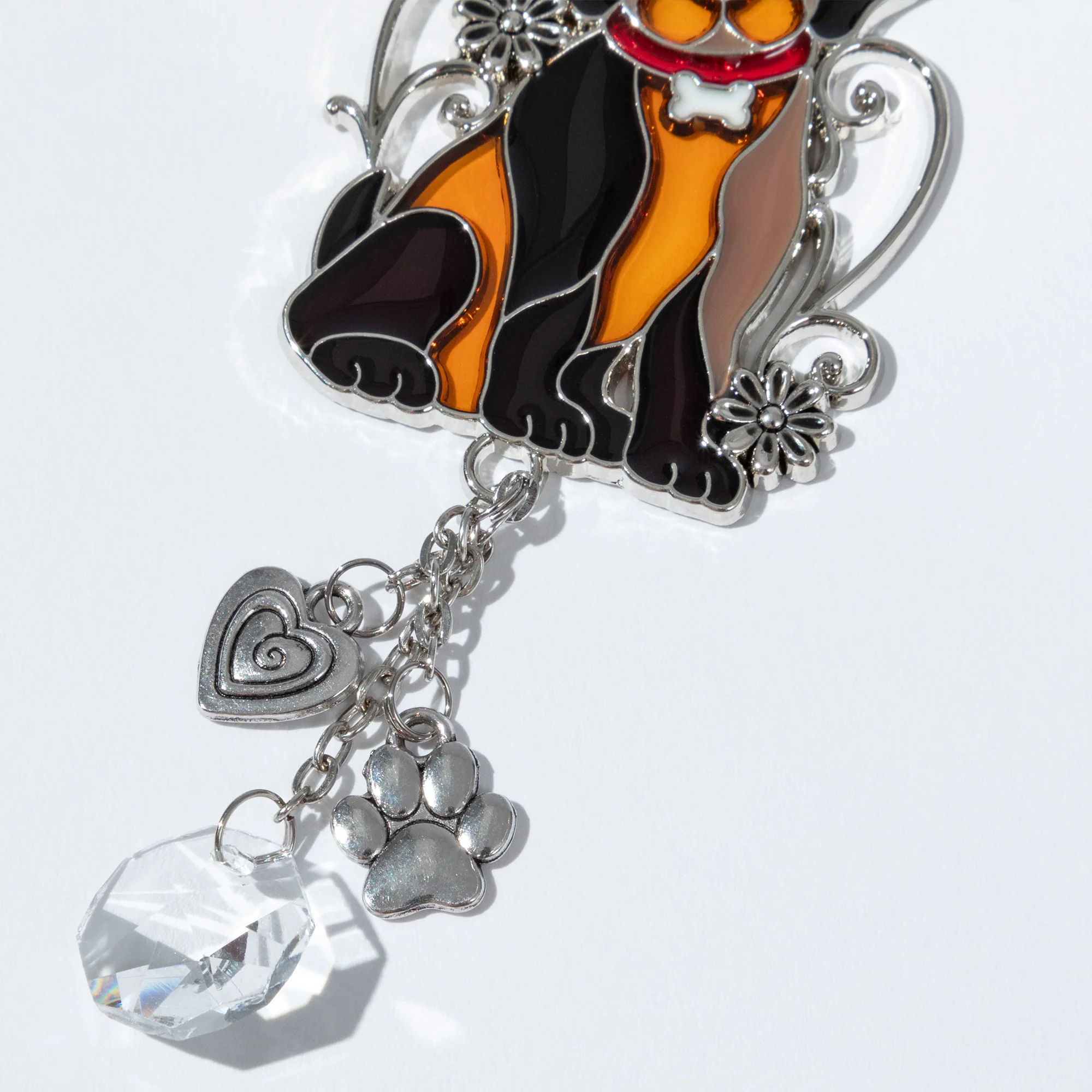 Colorful Animal Sun Catcher Faux Stained Glass Car Charm Decoration - Image 8