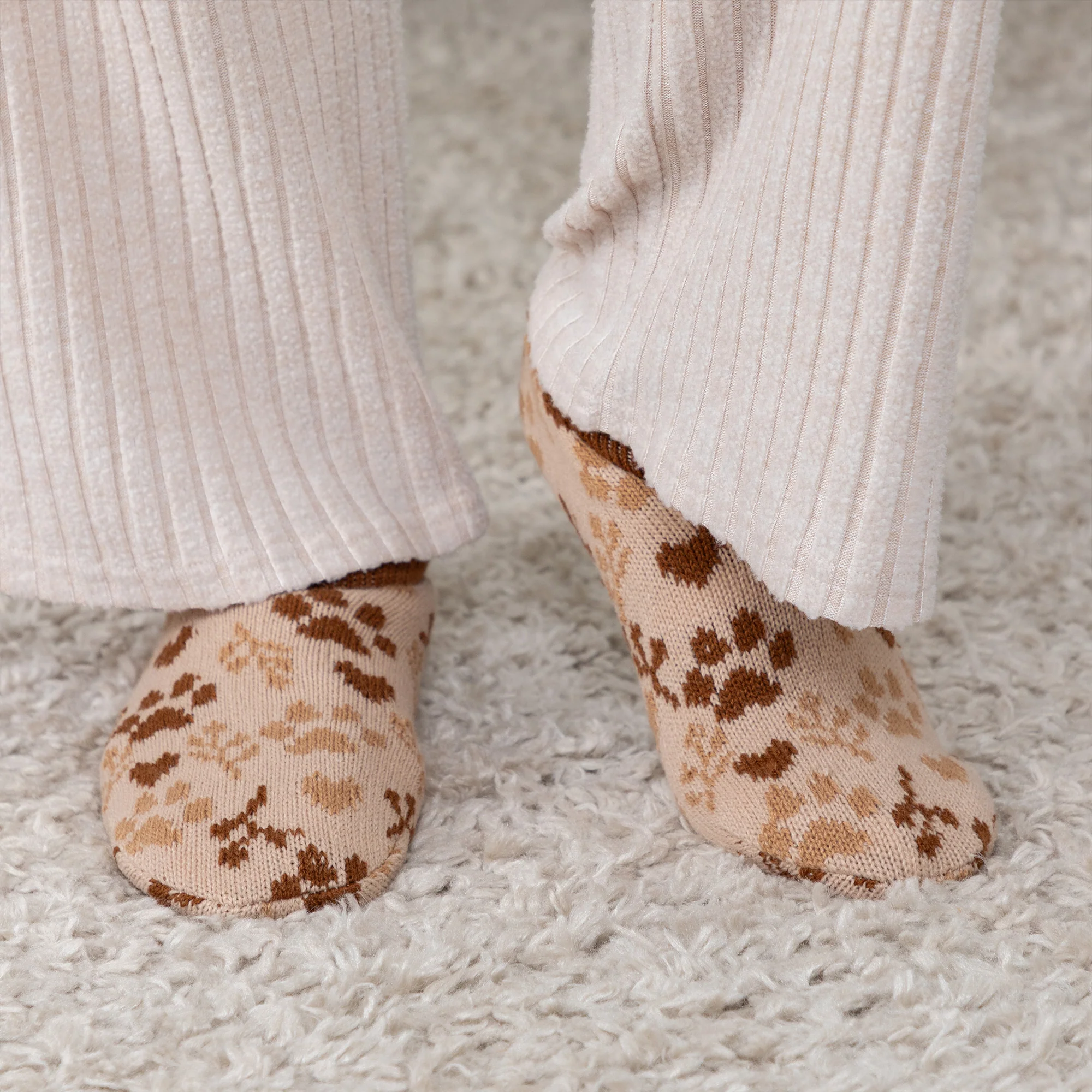 Furry Friends Cuffed Slipper Socks - Image 40