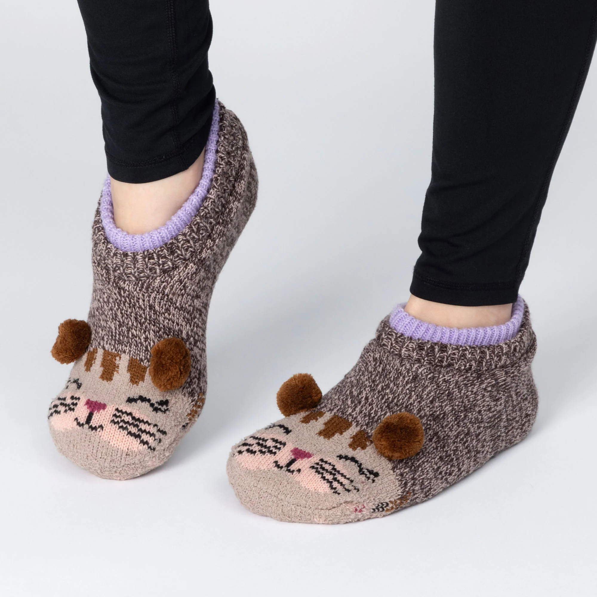 Furry Friends Cuffed Slipper Socks - Image 9
