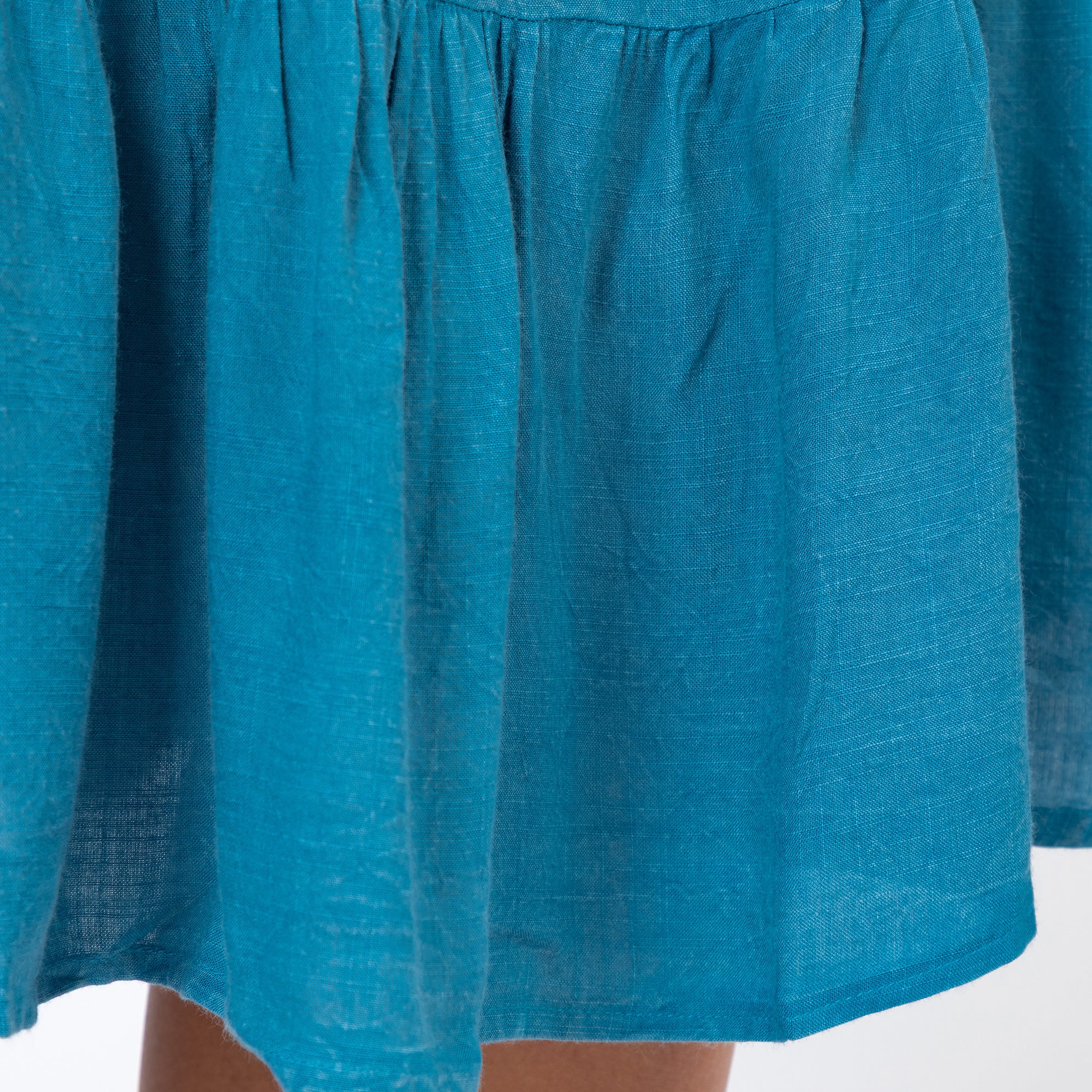 Stonewashed Paw Embroidered Tiered Sleeveless Dress - Image 4