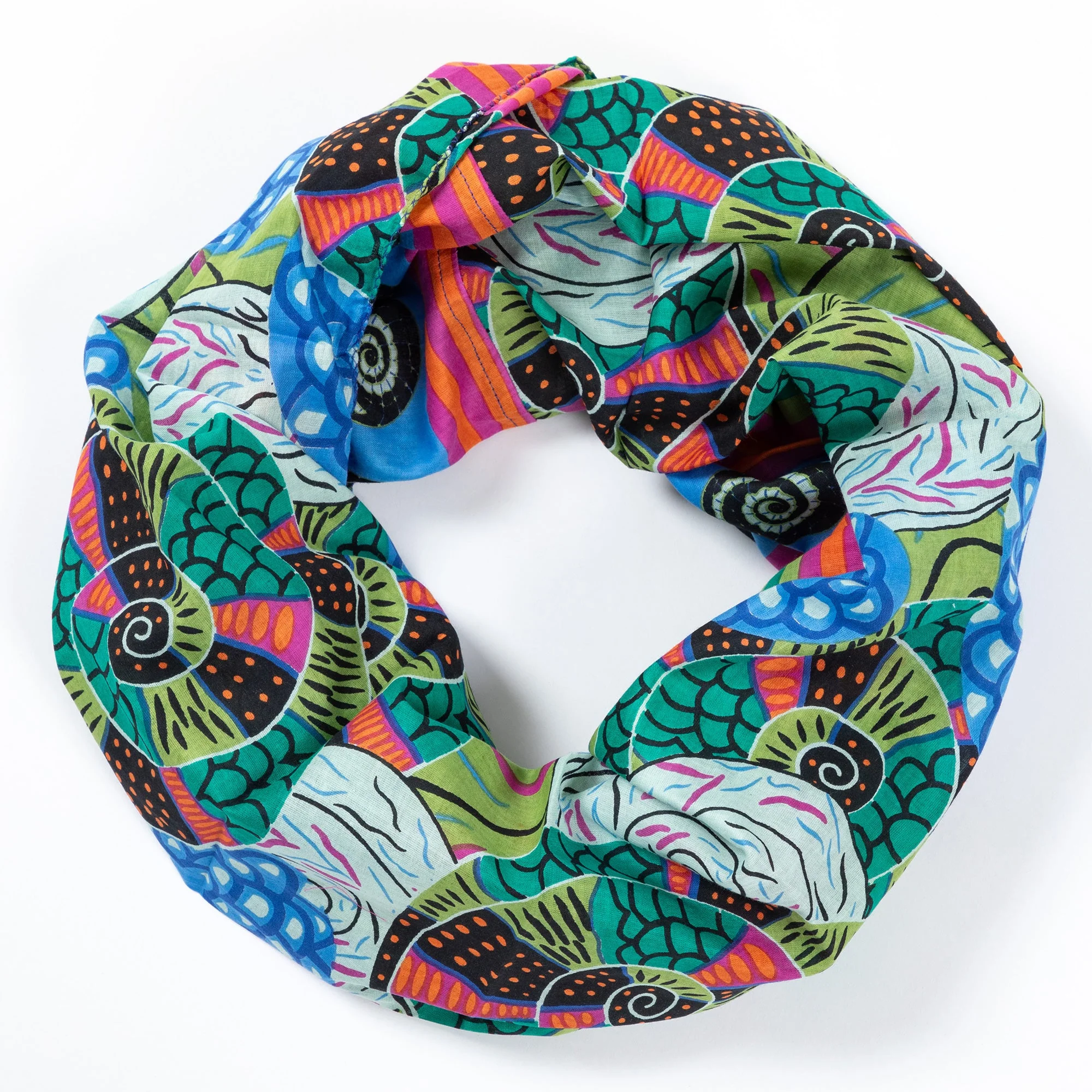 Cascade of Colors Infinity Scarf | Fair Trade - Image 10
