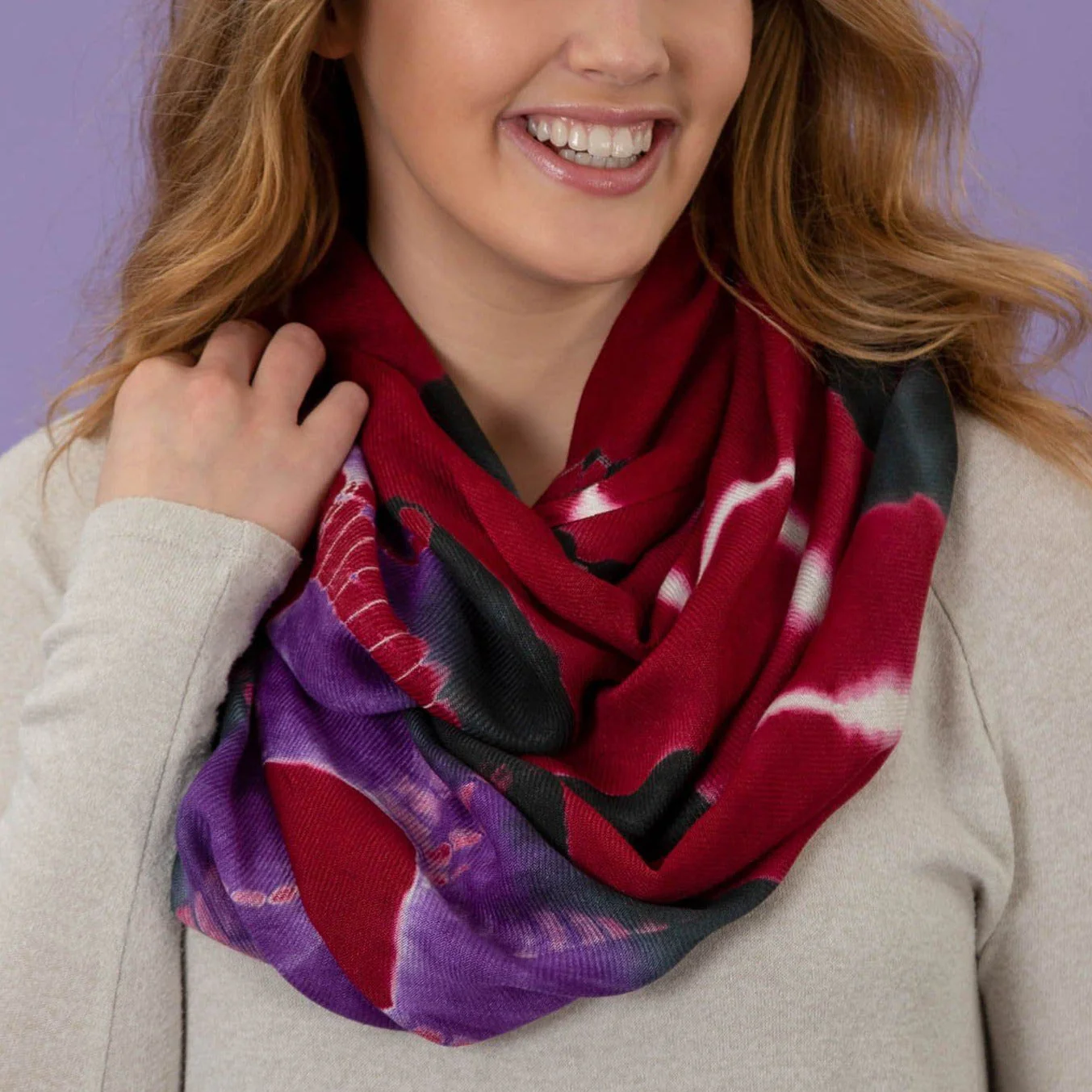 Cascade of Colors Infinity Scarf | Fair Trade - Image 14