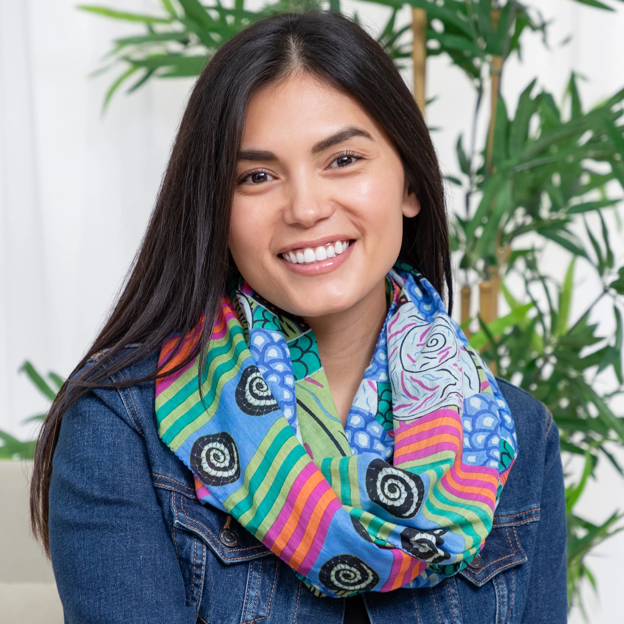 Cascade of Colors Infinity Scarf | Fair Trade - Image 8