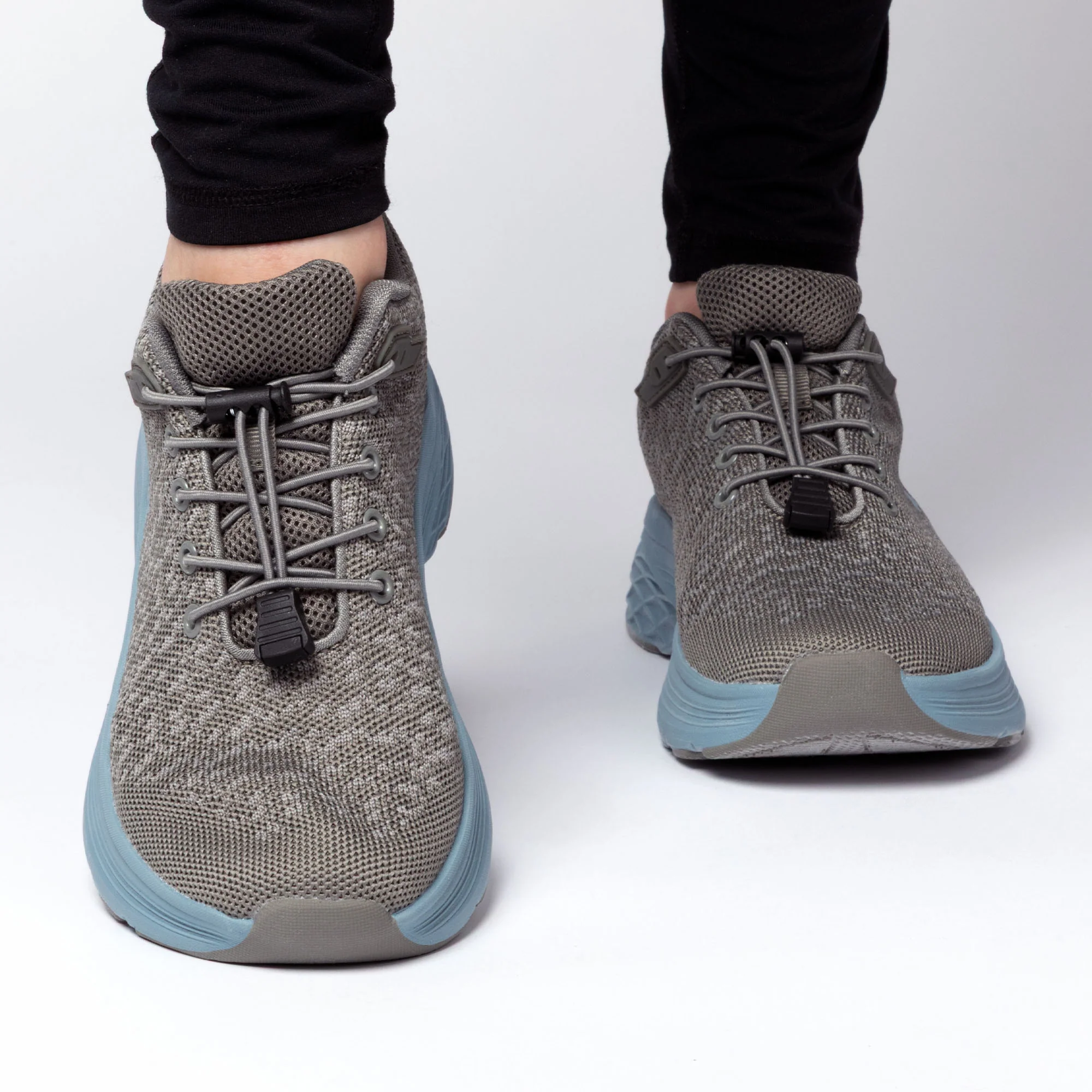 Paw Print Cushioned Walking Shoes with Bungee Laces - Image 13