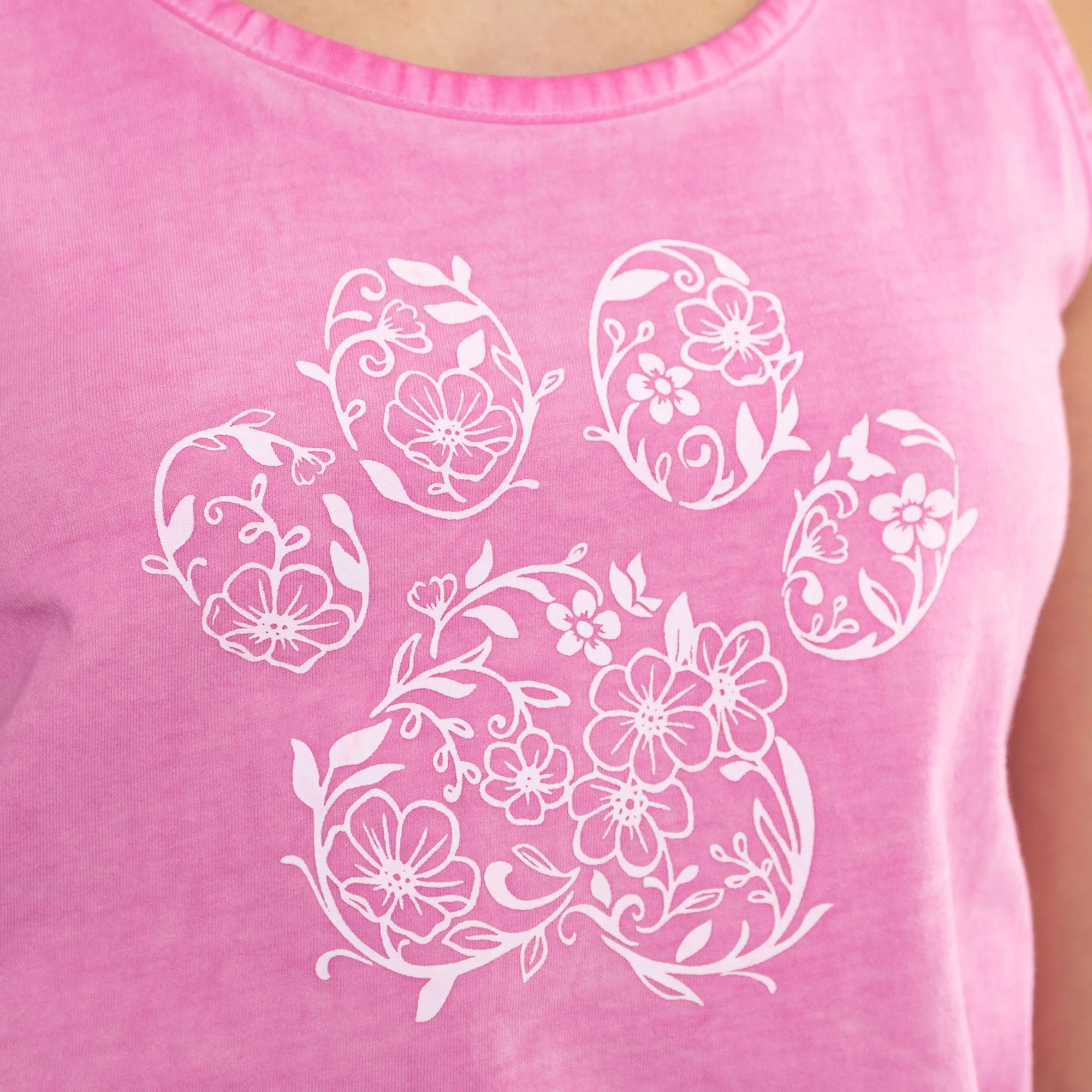 Flower Paw Vintage Acid Wash Tank Top - Image 2