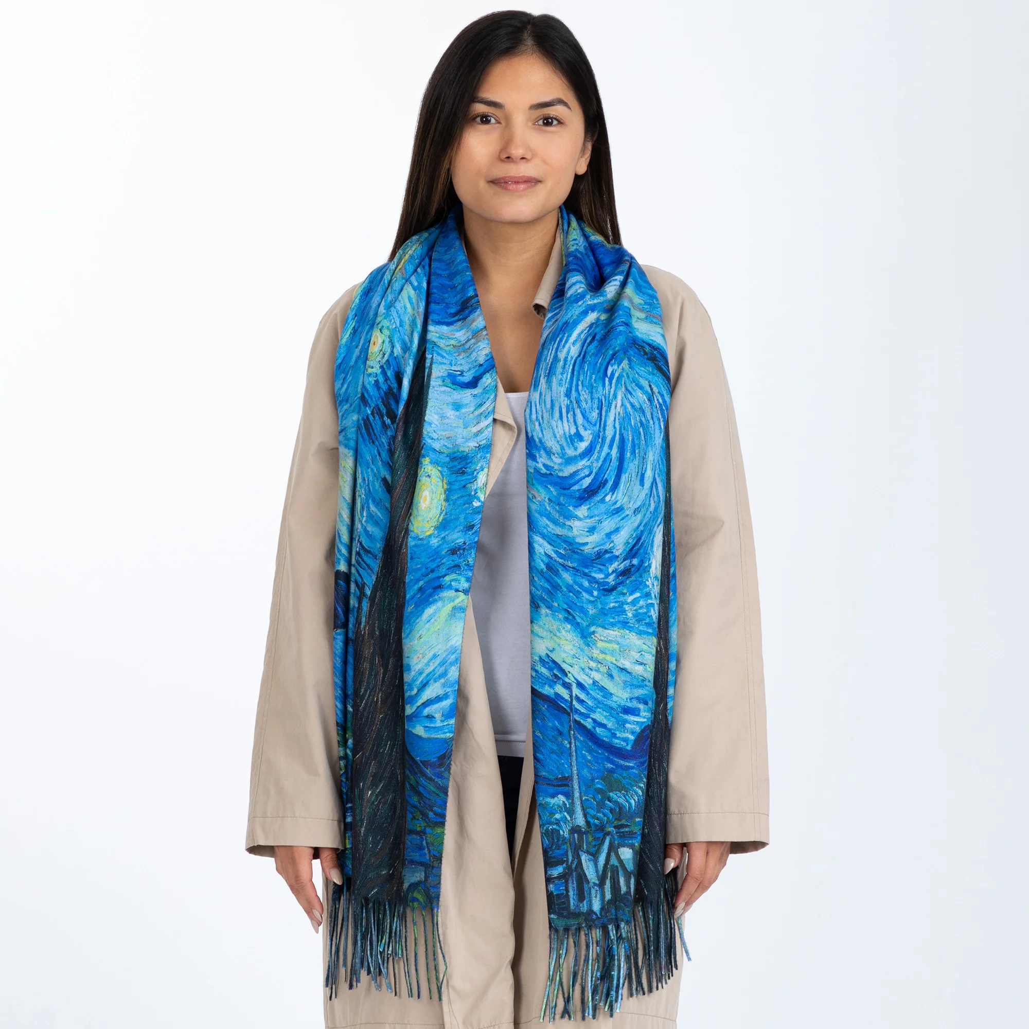 Museum Collection Artistic Double Sided Print Scarf - Image 22