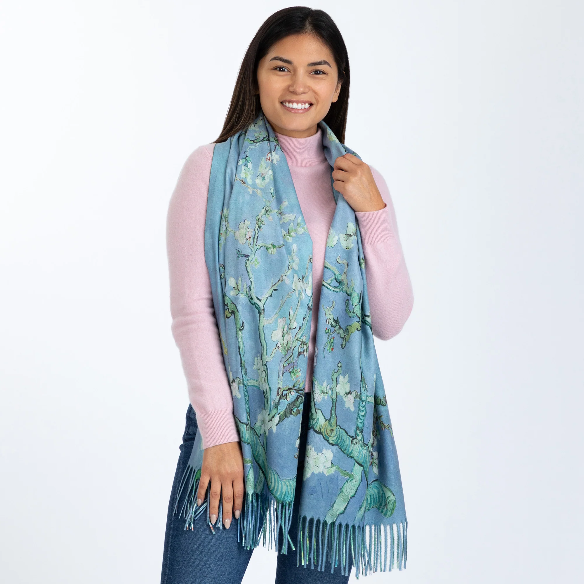 Museum Collection Artistic Double Sided Print Scarf - Image 5