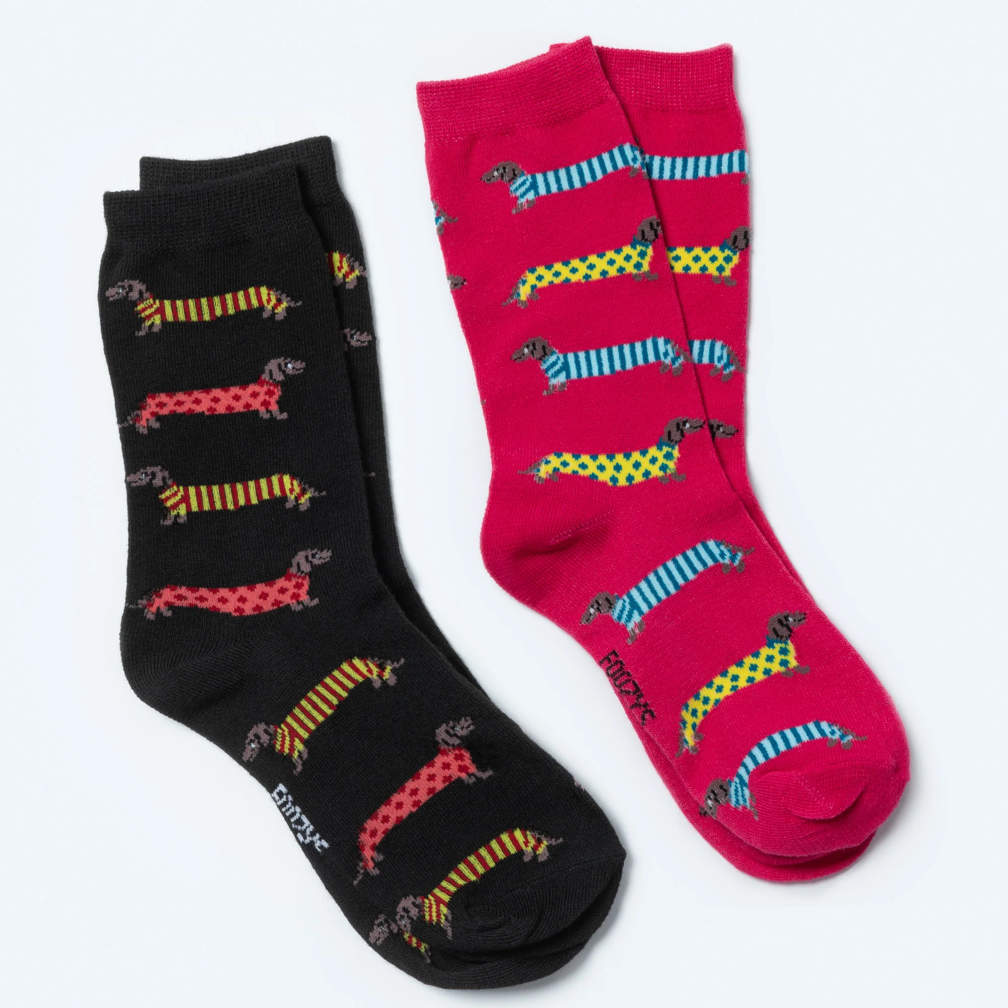 Foozys&reg; Women's Crew Socks - Set of 2 Pairs - Image 4
