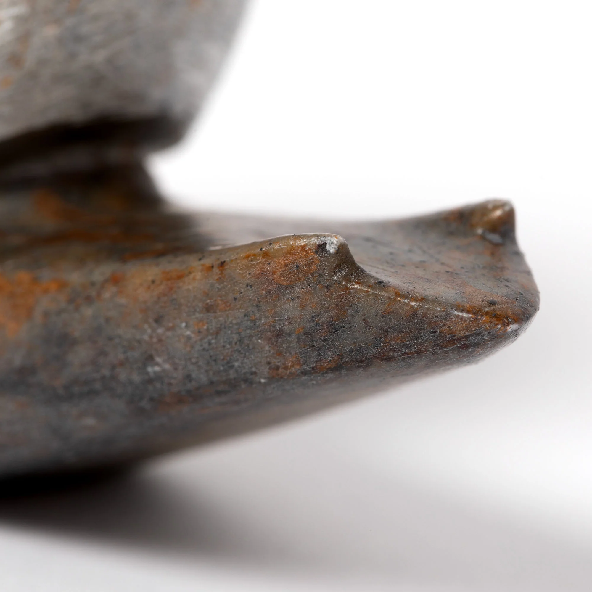 Hand-Carved Serpentine Stone Snail - Image 2