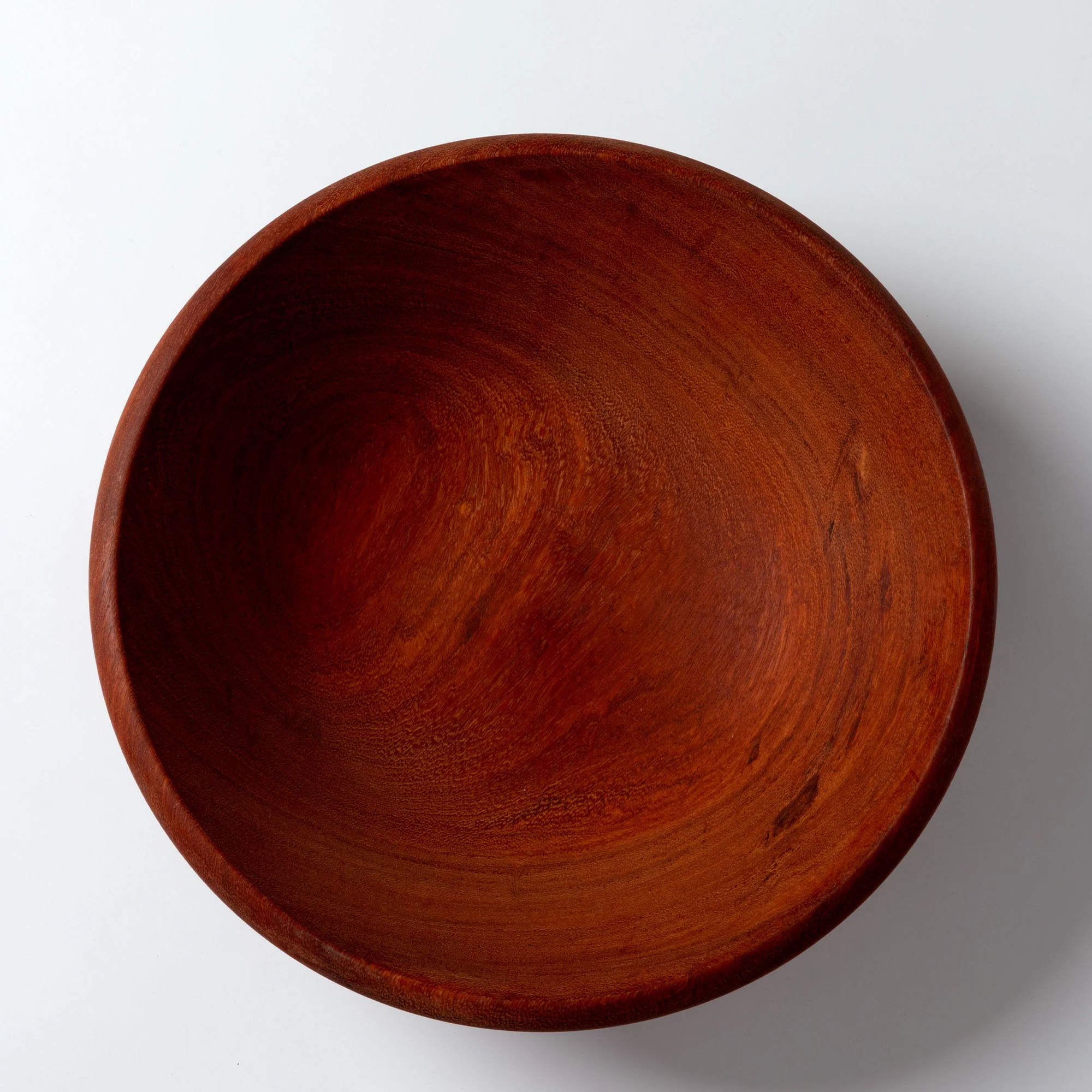 Hand-Carved Mahogany Wooden Bowl - Image 9