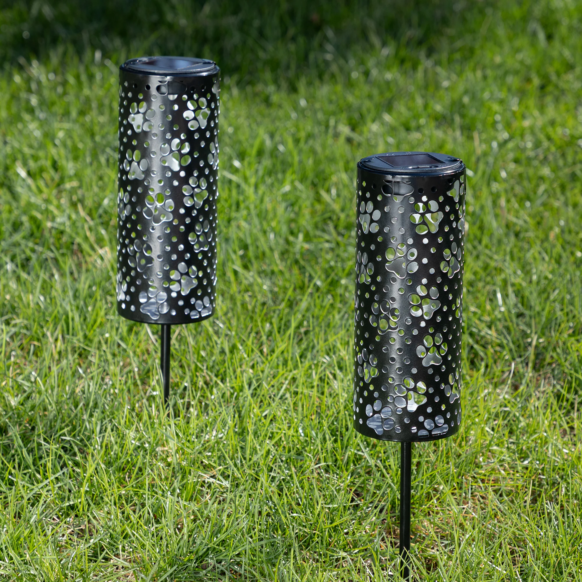 Paw Prints Solar Pathway Lights - Set of 2 - Image 2