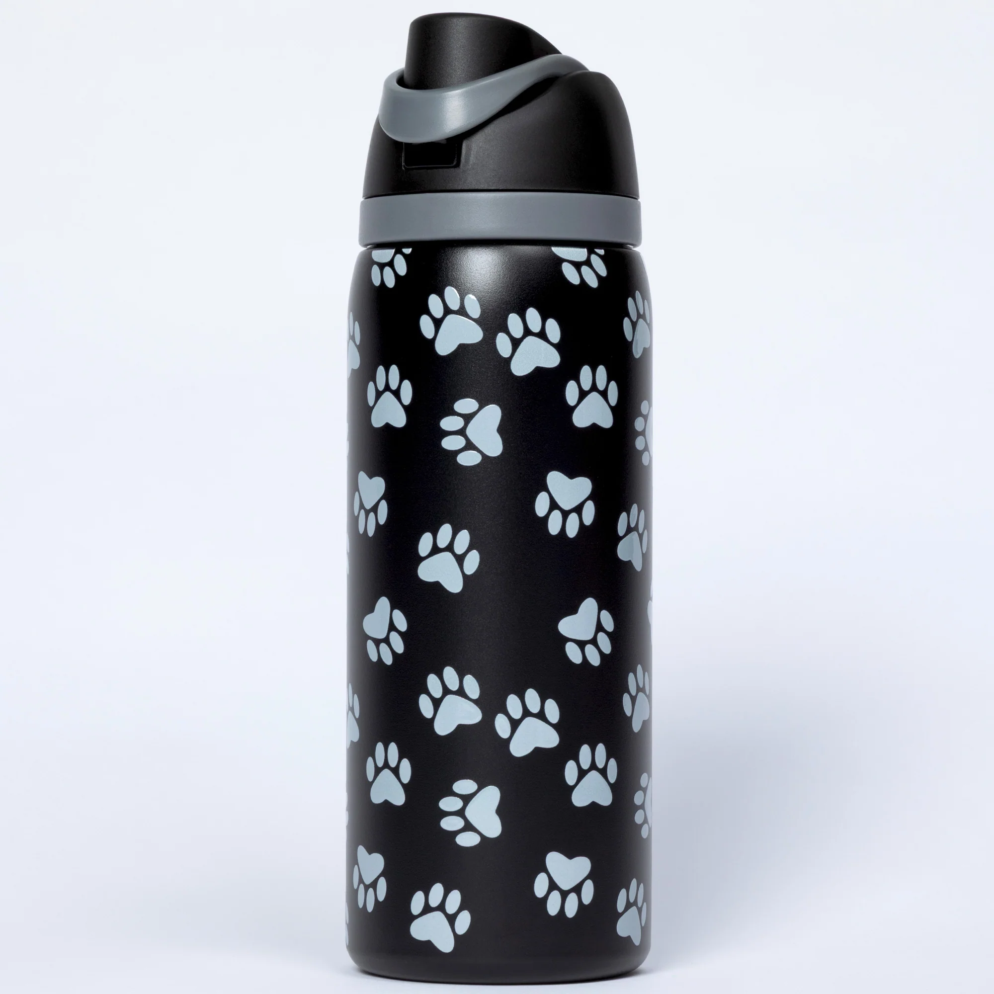 Paw Print Easy Sip Stainless Steel Water Bottle - 32oz - Image 2