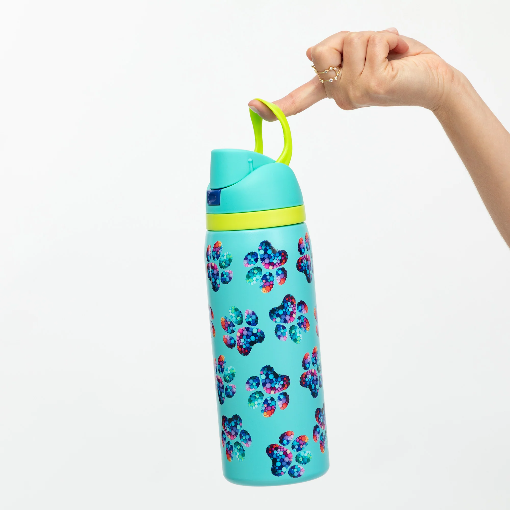 Paw Print Easy Sip Stainless Steel Water Bottle - 32oz - Image 28