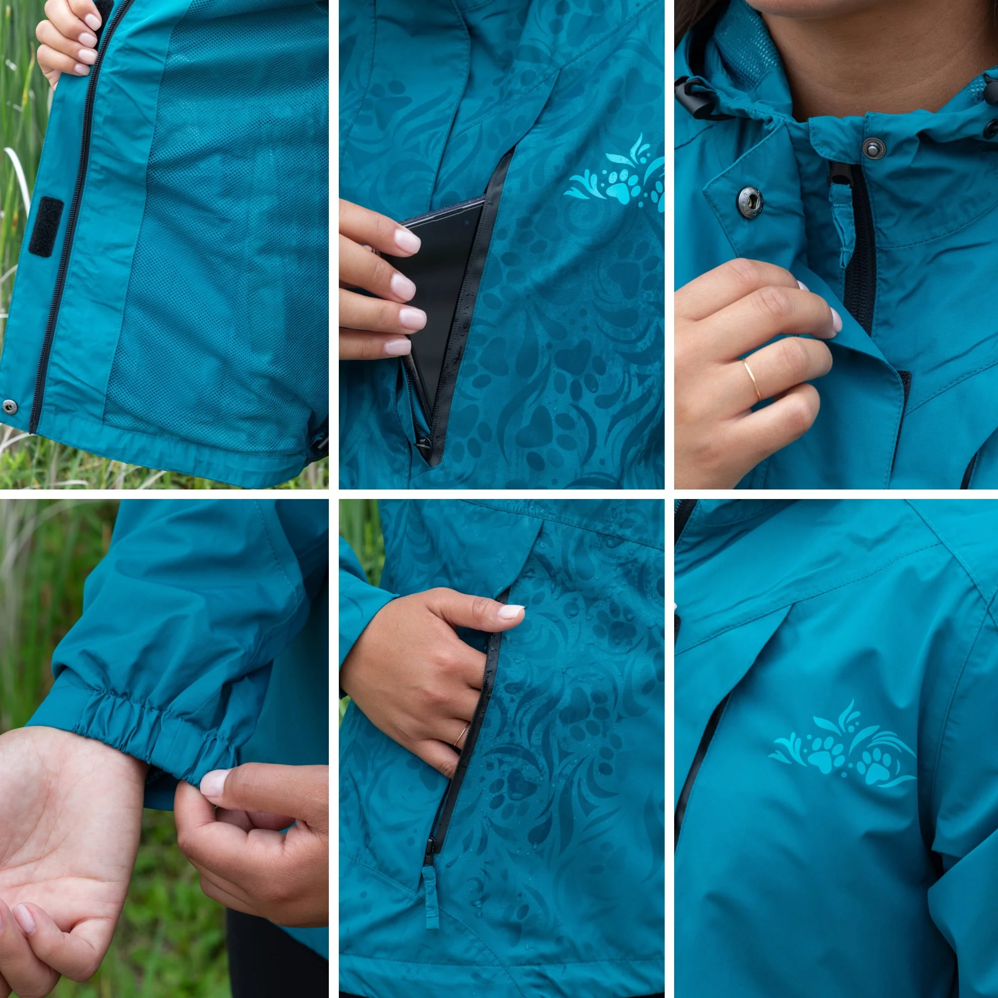 Paw Symphony Magical Print Rain Jacket - Image 16