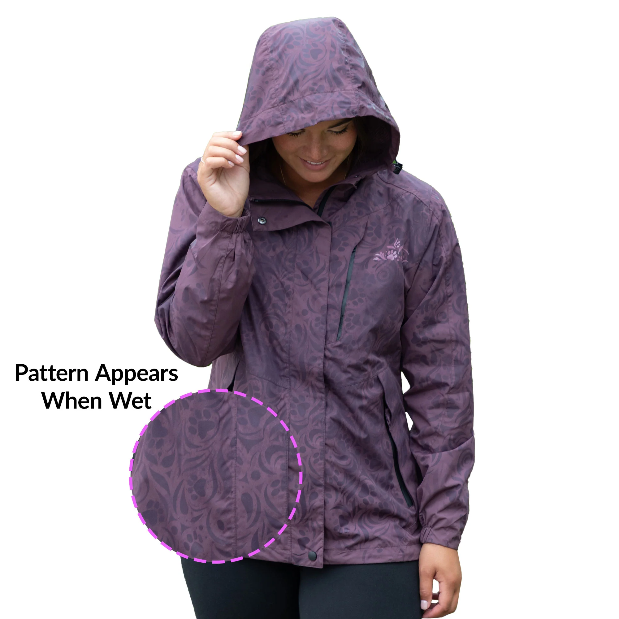 Paw Symphony Magical Print Rain Jacket - Image 2