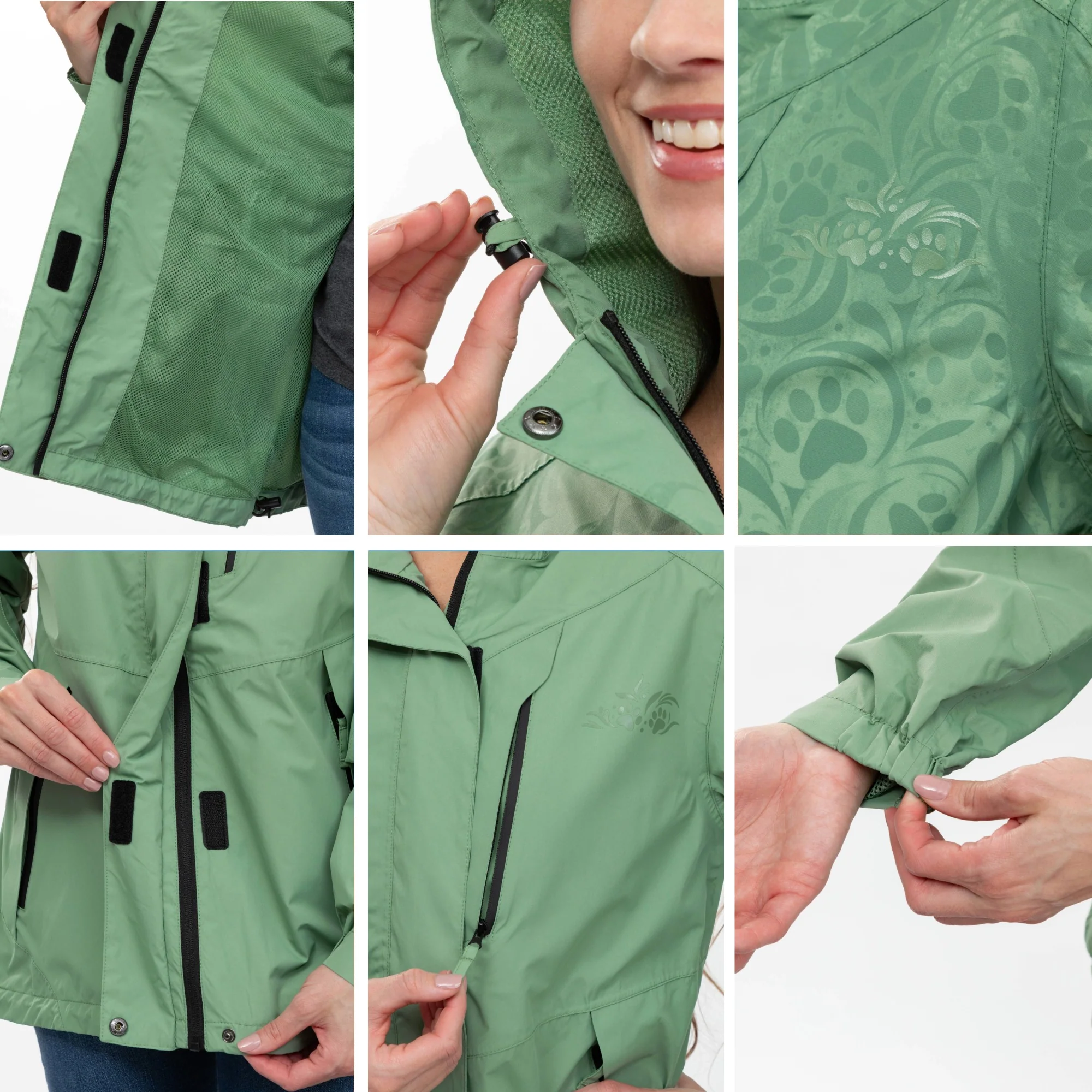 Paw Symphony Magical Print Rain Jacket - Image 26