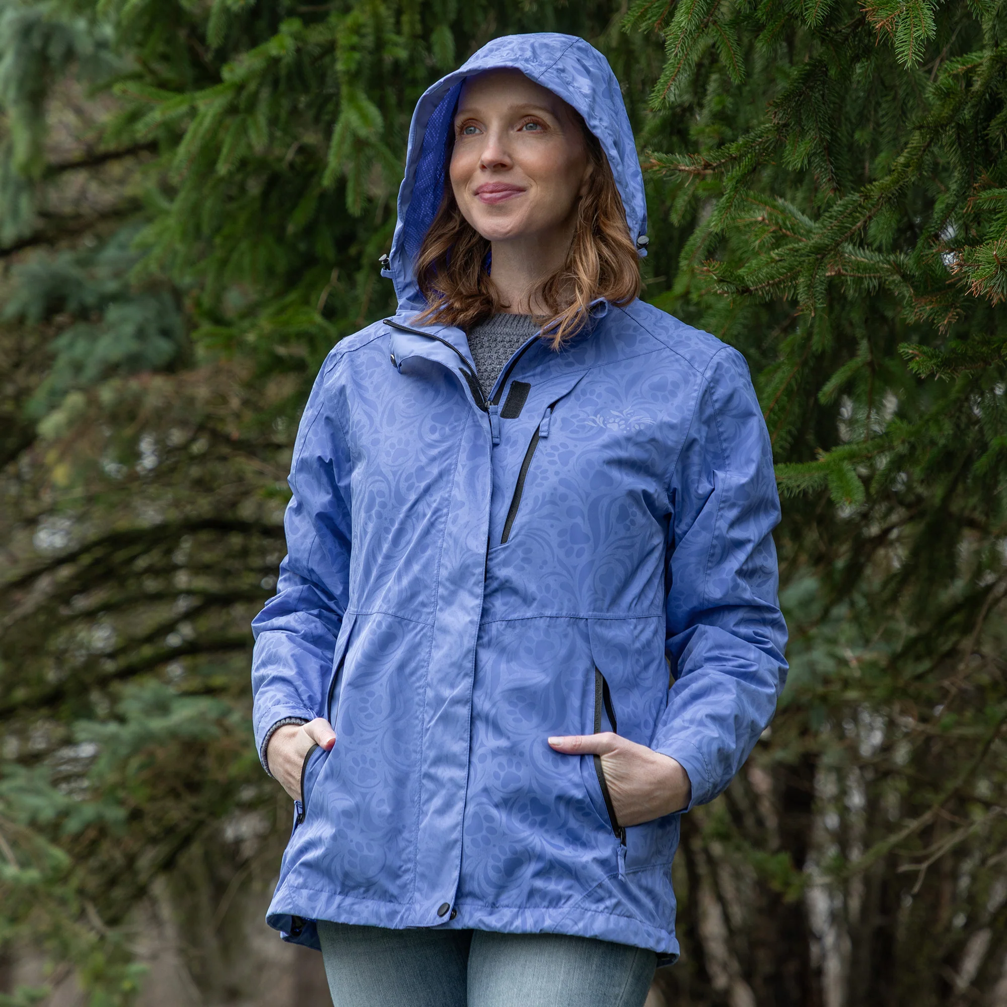 Paw Symphony Magical Print Rain Jacket - Image 27