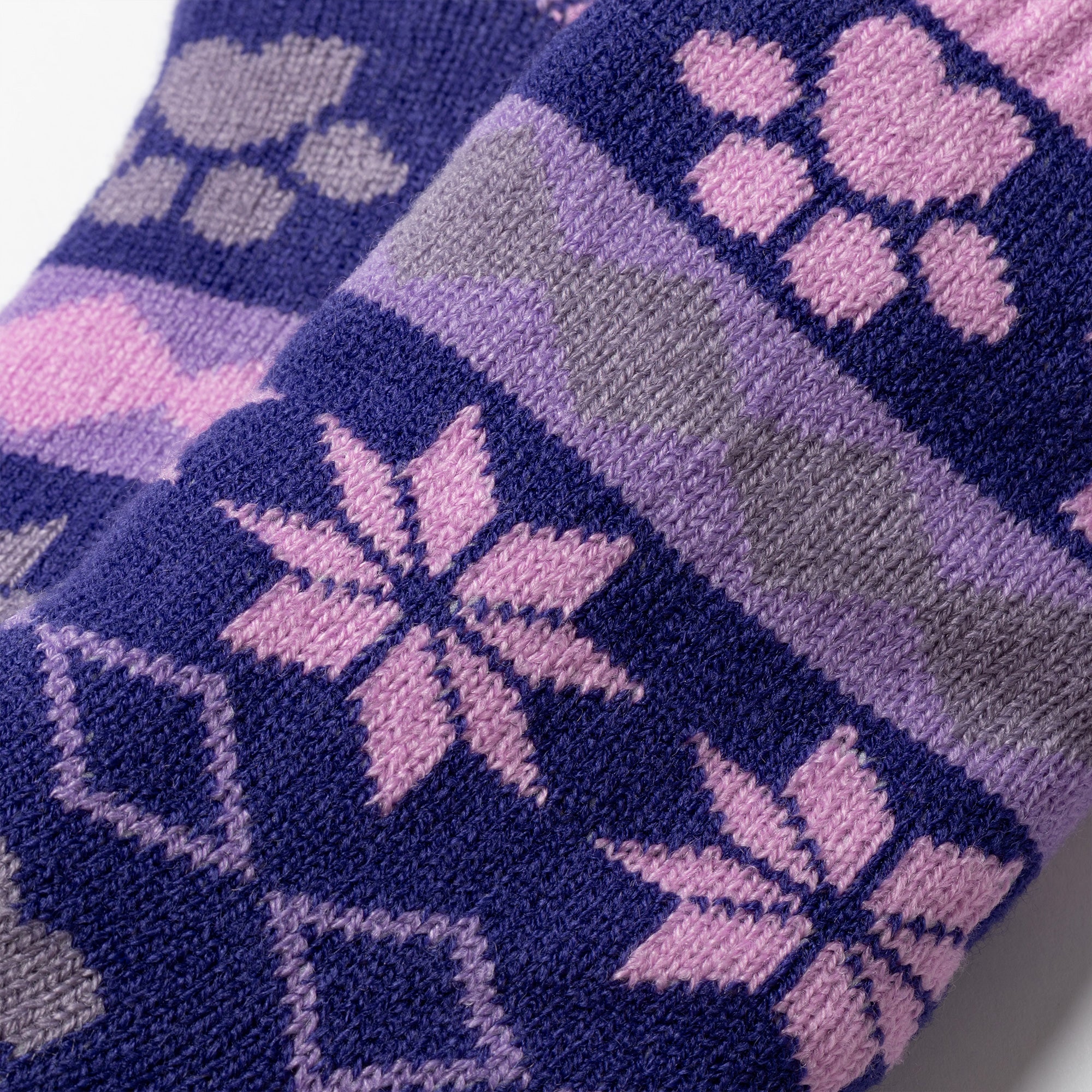 Sherpa Fleece-Lined Paw Print Cabin Slipper Socks - Image 17