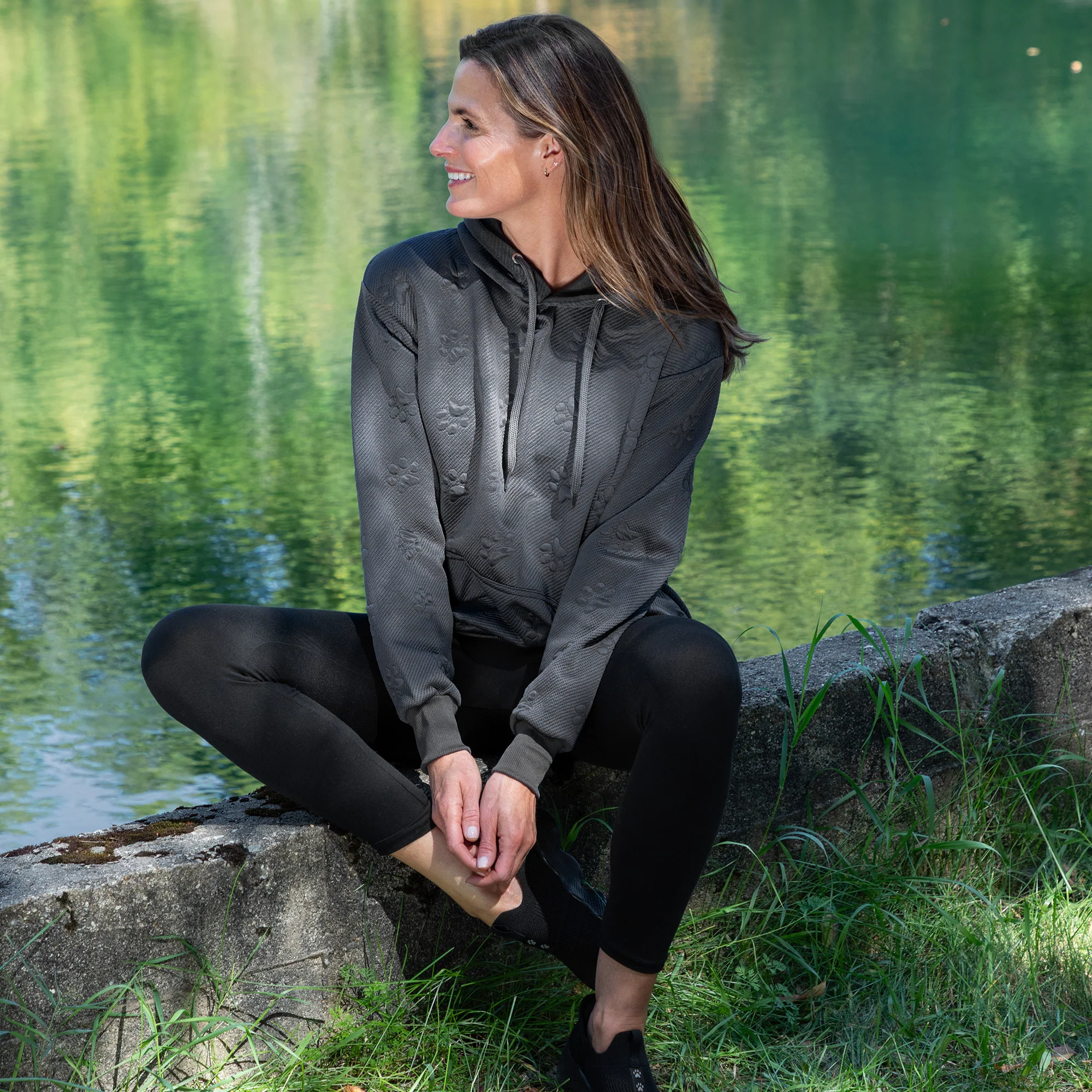All Over Paw Jacquard Hoodie - Image 13