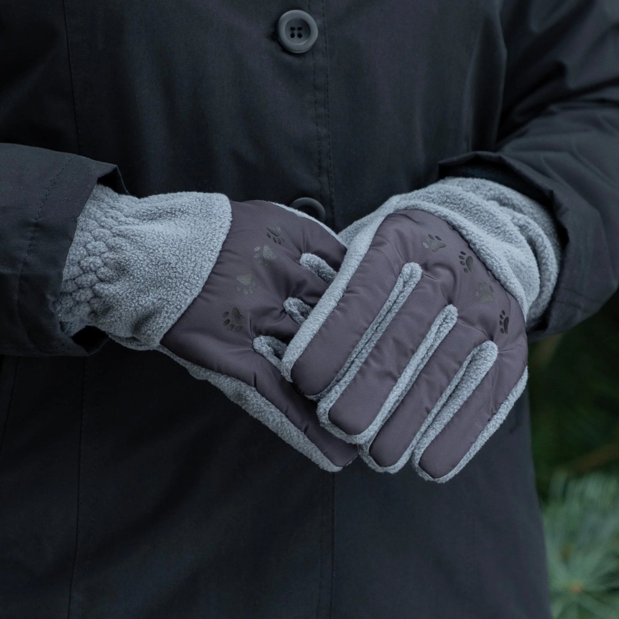 Walking Paws Polar Fleece Touch Screen Gloves - Image 5