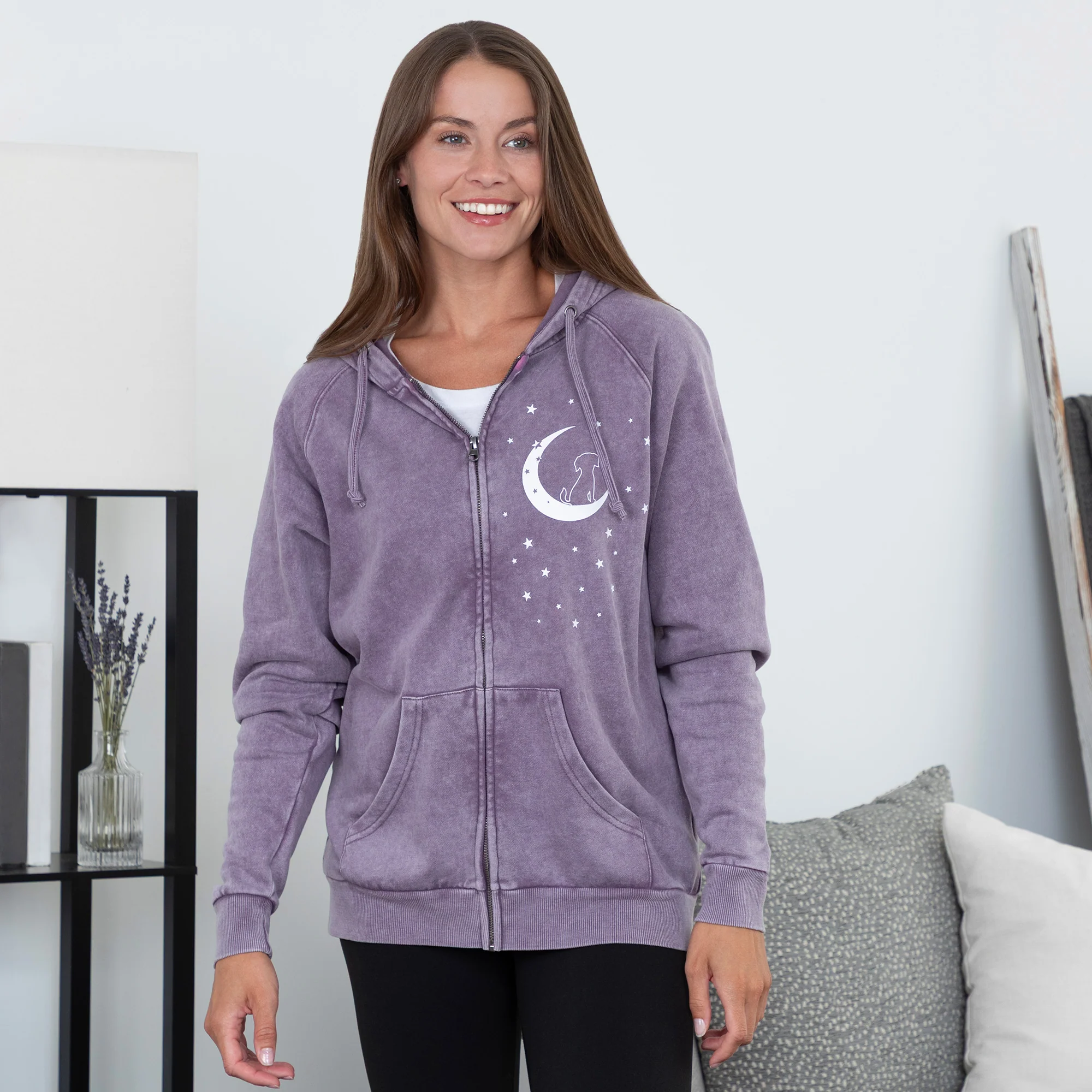 Pet & Moon Mineral Wash Zip Hoodie - Image 9